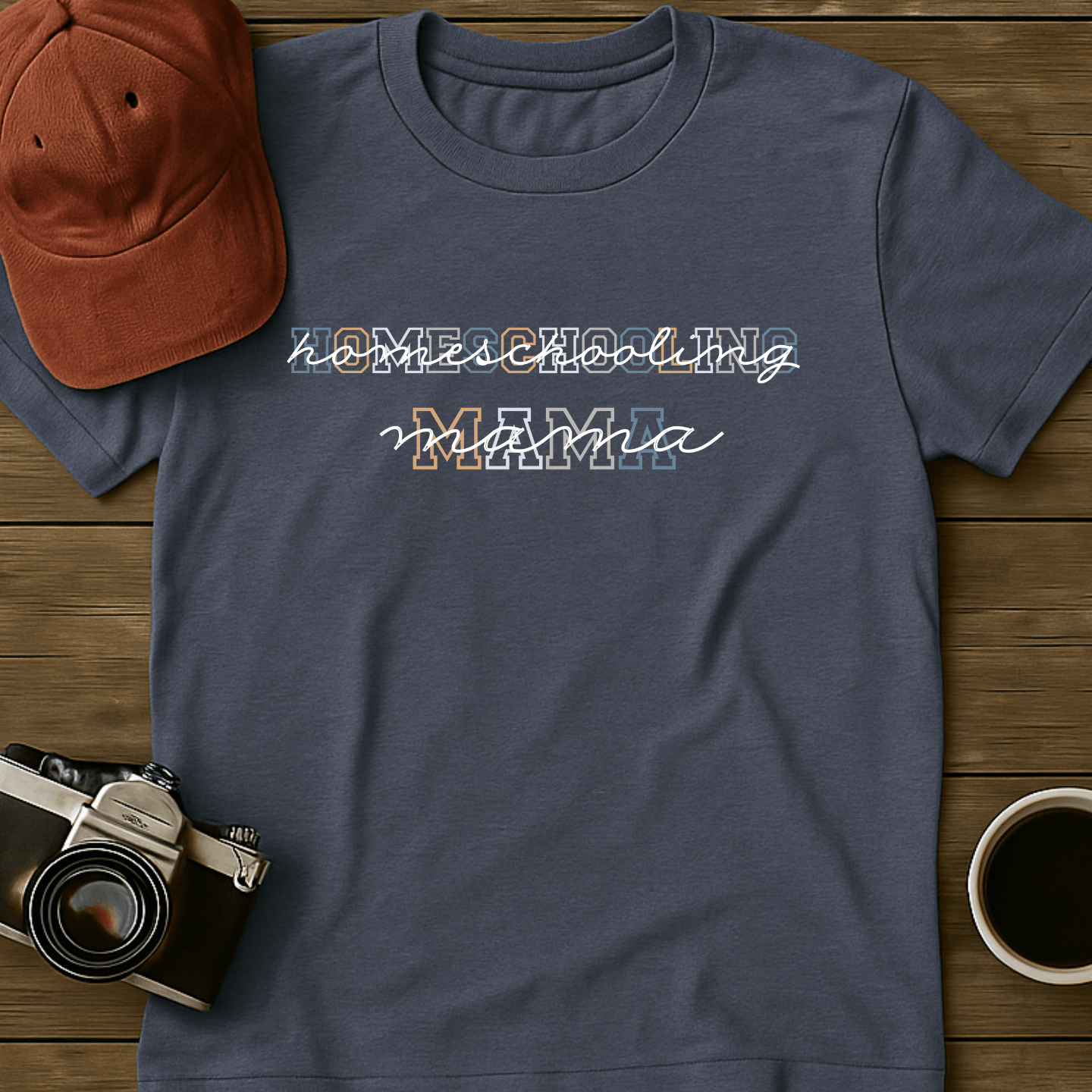 Homeschooling Mama Colorful T-Shirt
