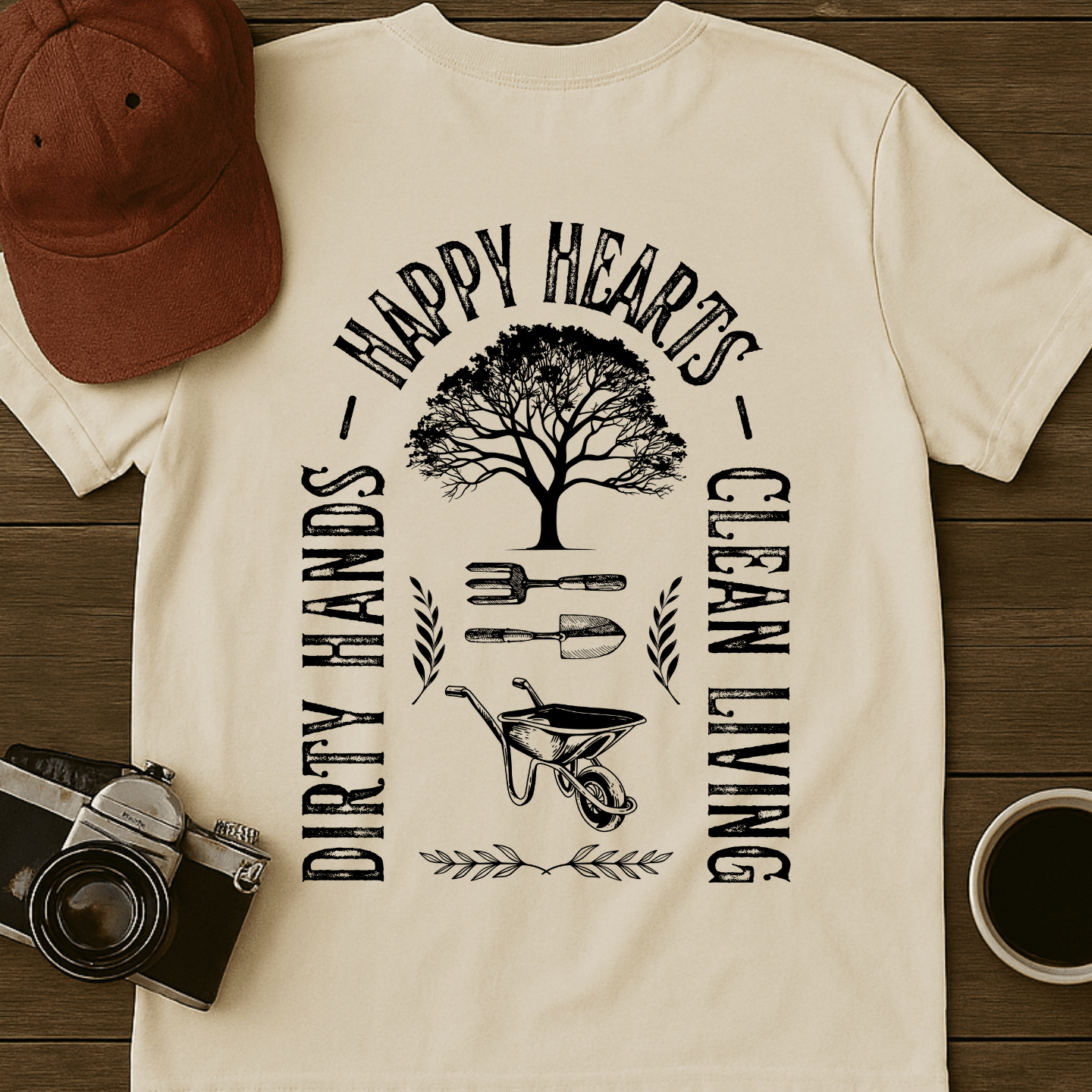 Clean Living Garden T-Shirt (BACK)