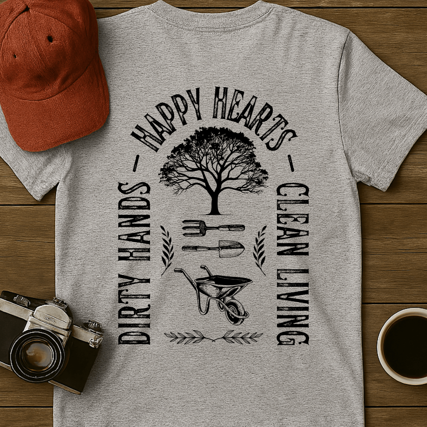 Clean Living Garden T-Shirt (BACK)