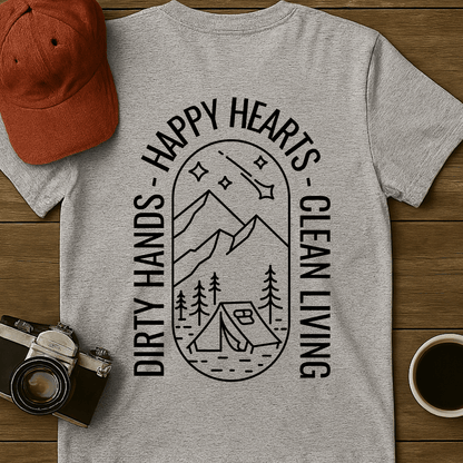 Clean Living Camp T-Shirt (BACK)