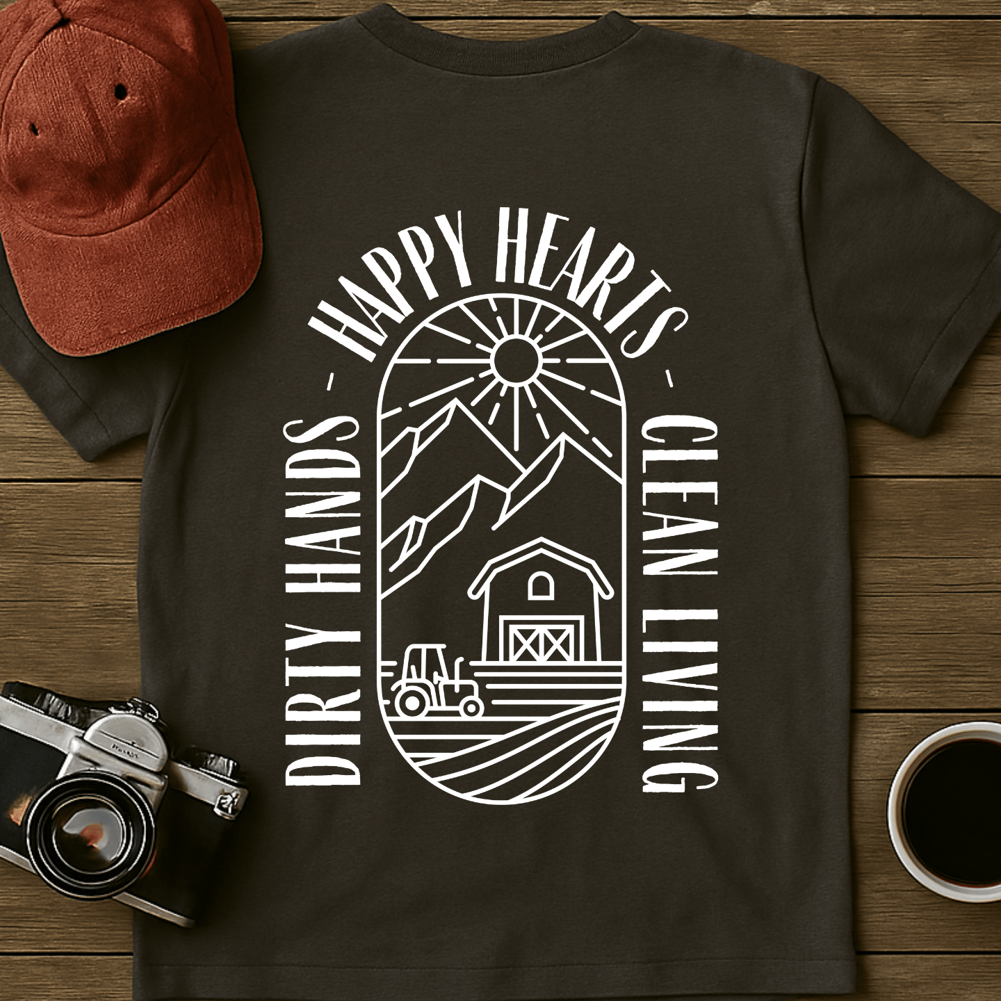 Clean Living Farm T-Shirt (BACK)