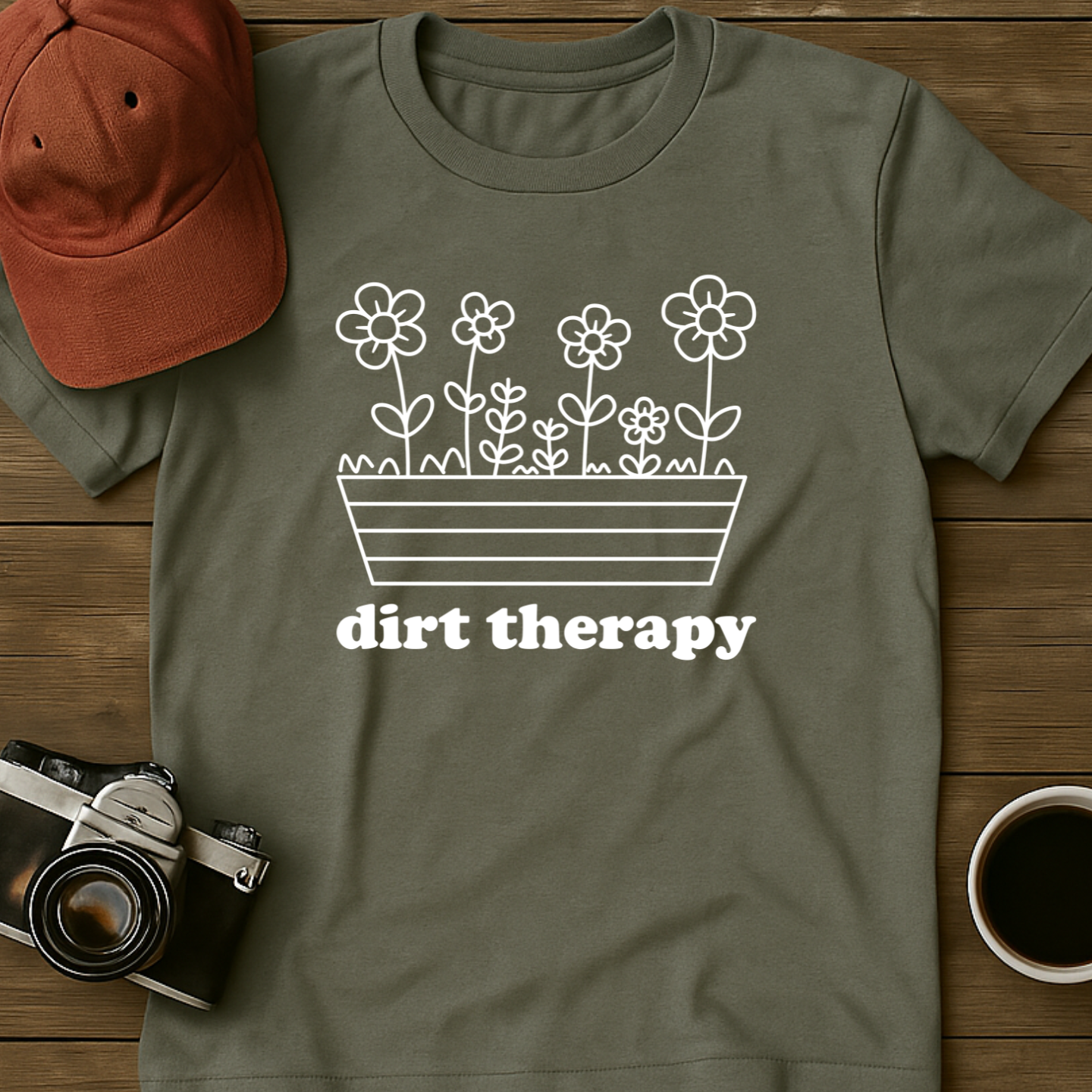 Dirt Therapy Flower Box T-Shirt