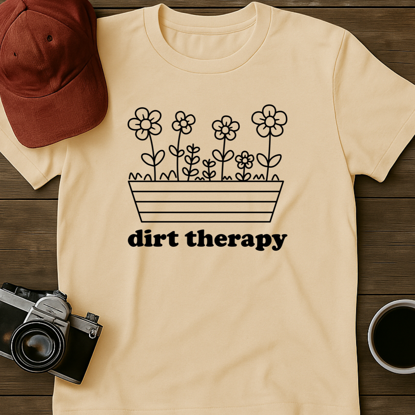 Dirt Therapy Flower Box T-Shirt