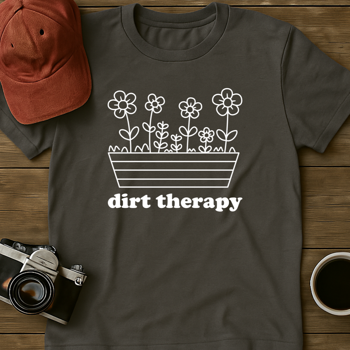 Dirt Therapy Flower Box T-Shirt