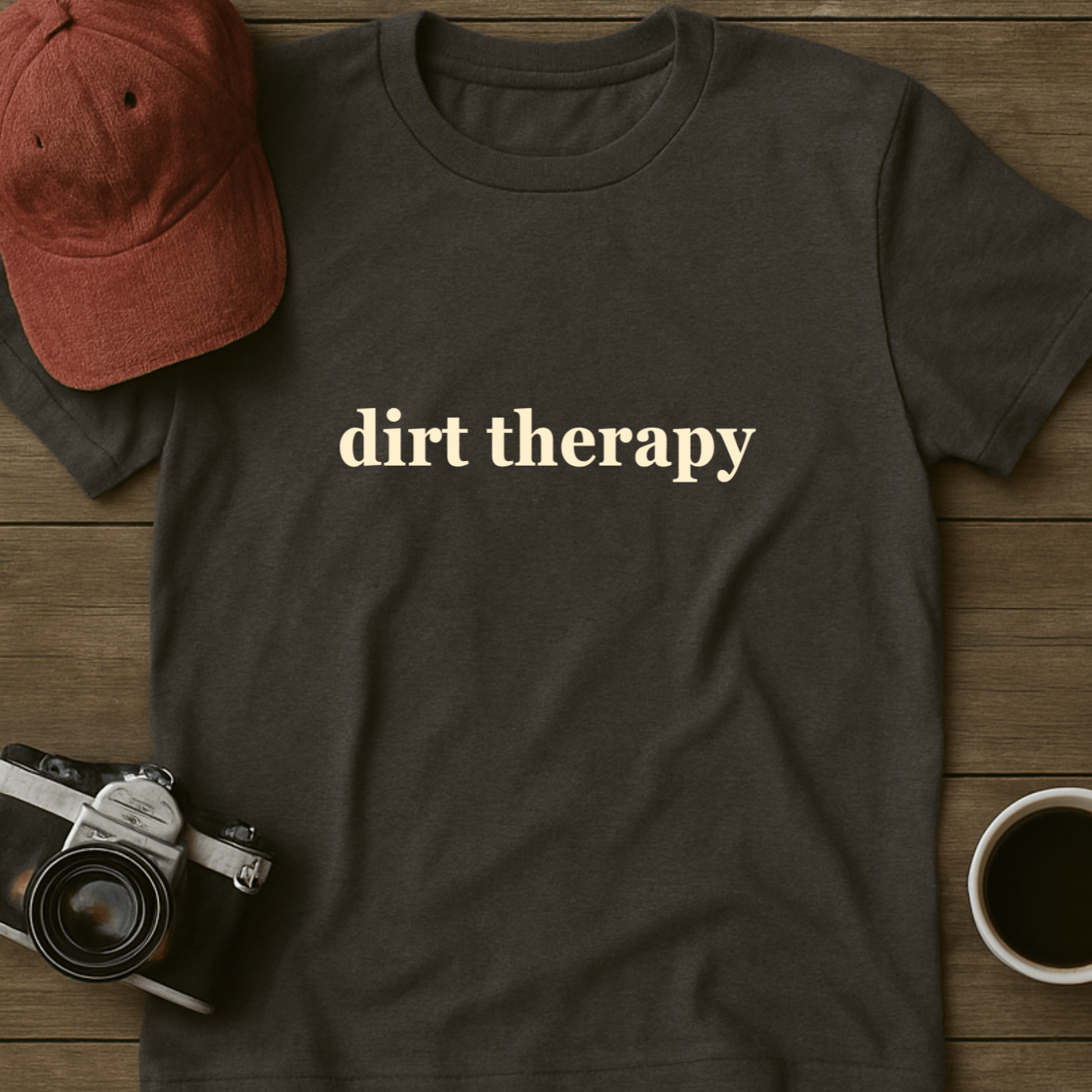 Dirt Therapy Text T-Shirt