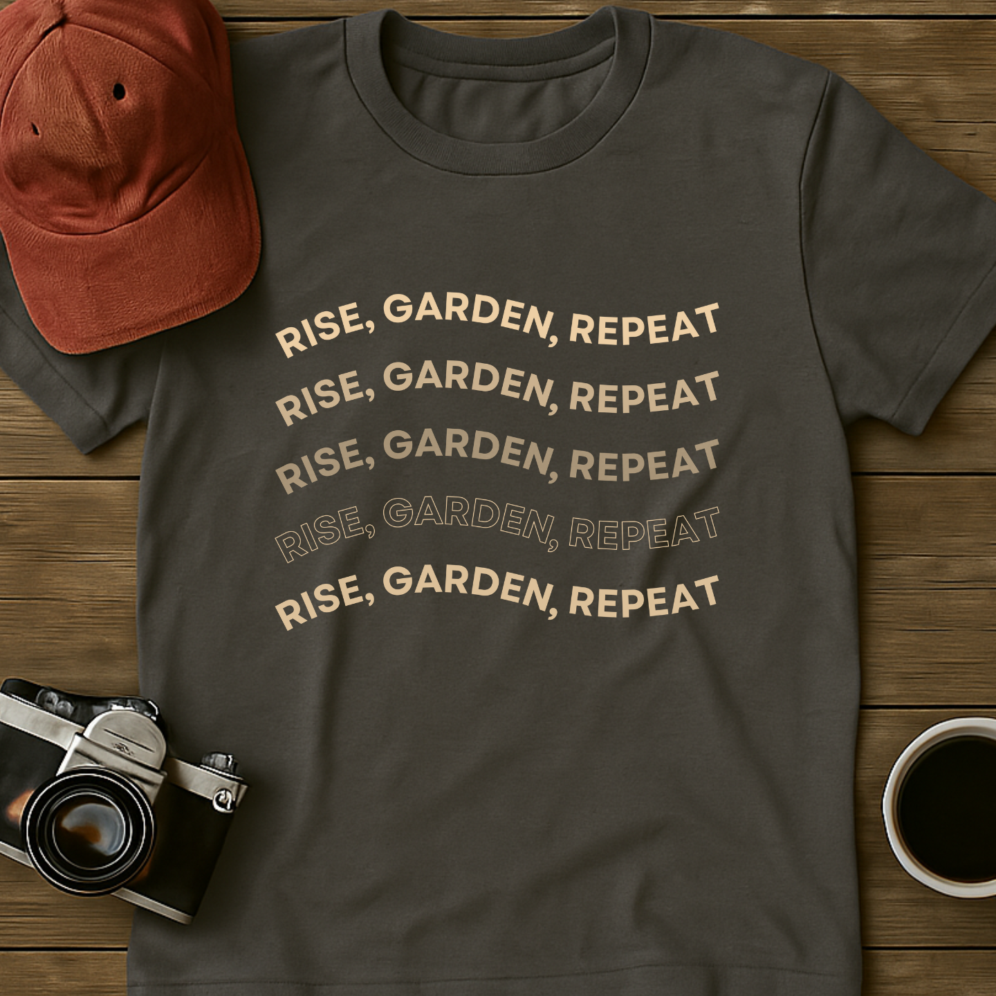 Rise Garden Repeat Wavy T-Shirt