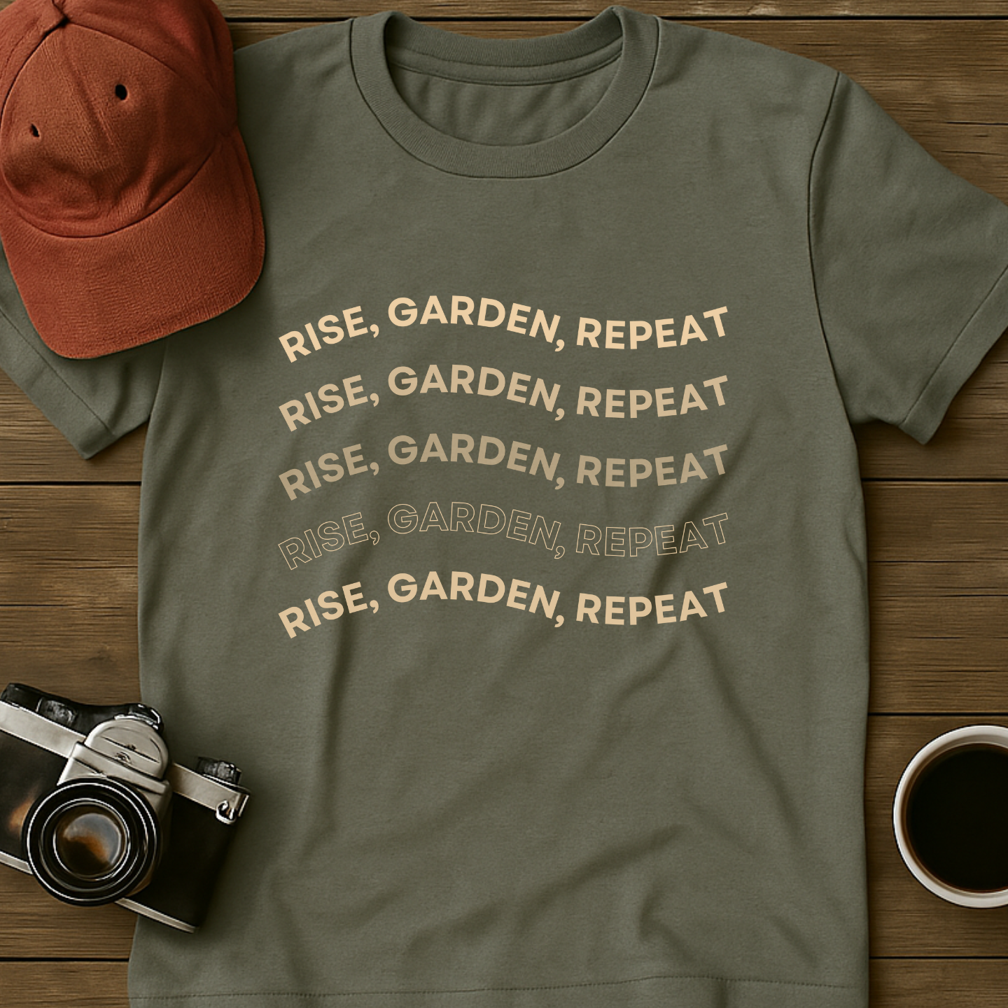 Rise Garden Repeat Wavy T-Shirt
