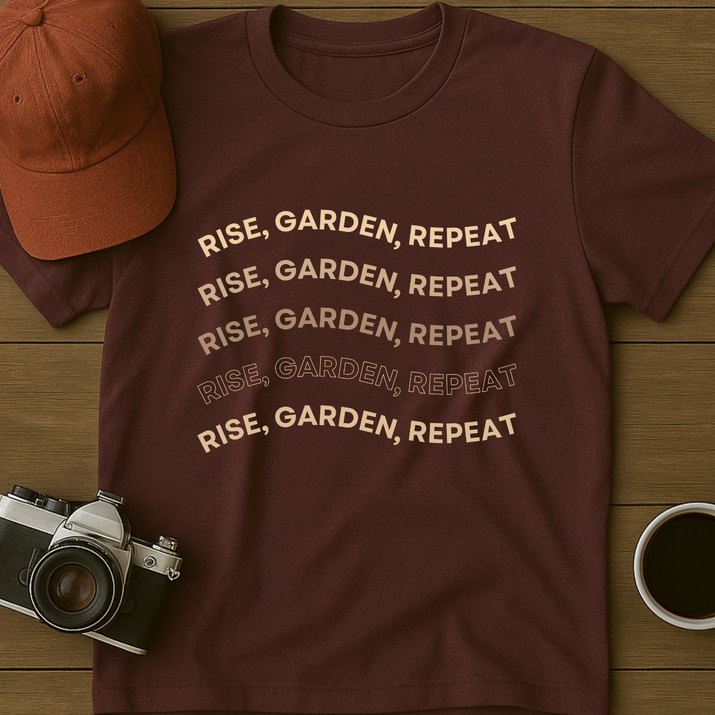 Rise Garden Repeat Wavy T-Shirt