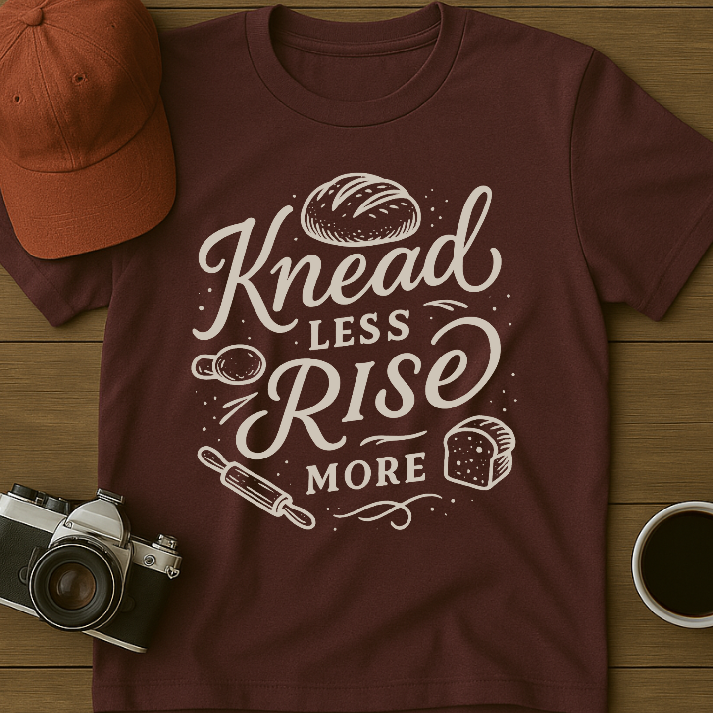 Knead Less Rise More T-Shirt