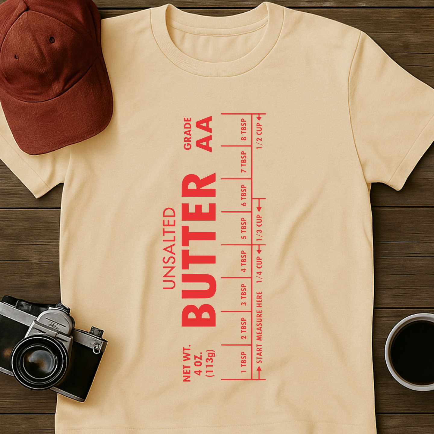 Stick of Unsalted Butter T-Shirt