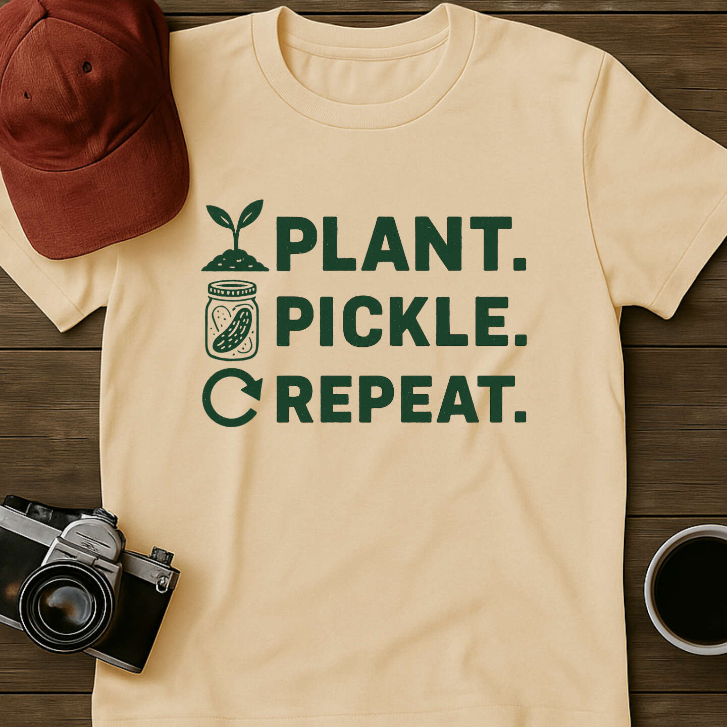 Plant Pickle Repeat T-Shirt