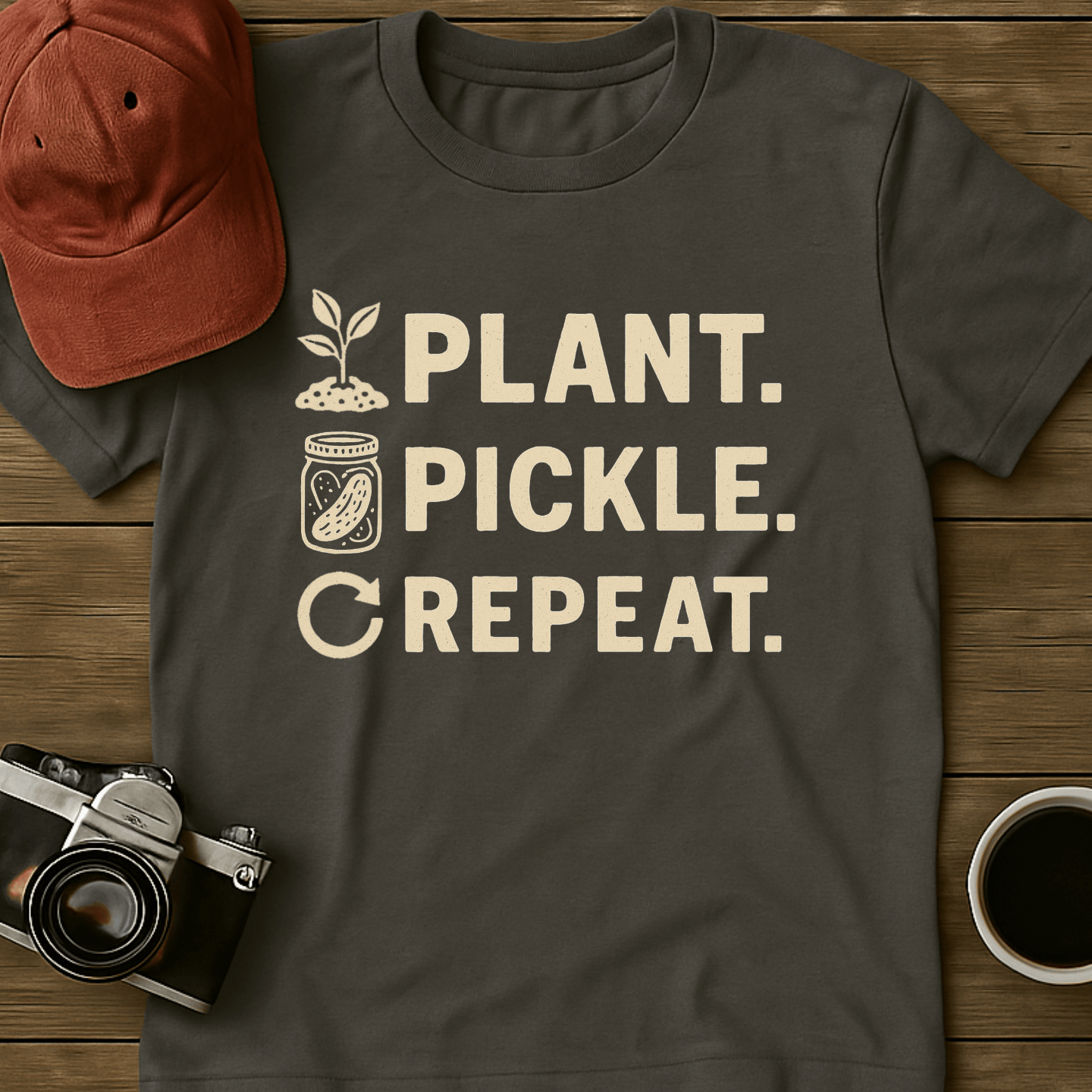 Plant Pickle Repeat T-Shirt