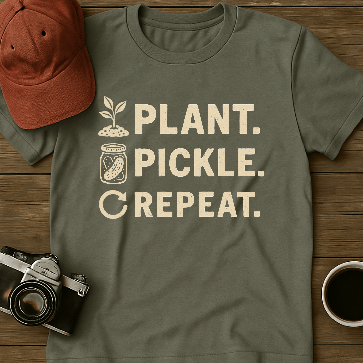 Plant Pickle Repeat T-Shirt