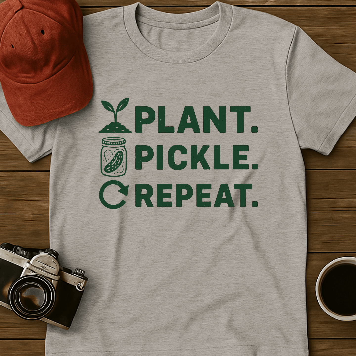 Plant Pickle Repeat T-Shirt