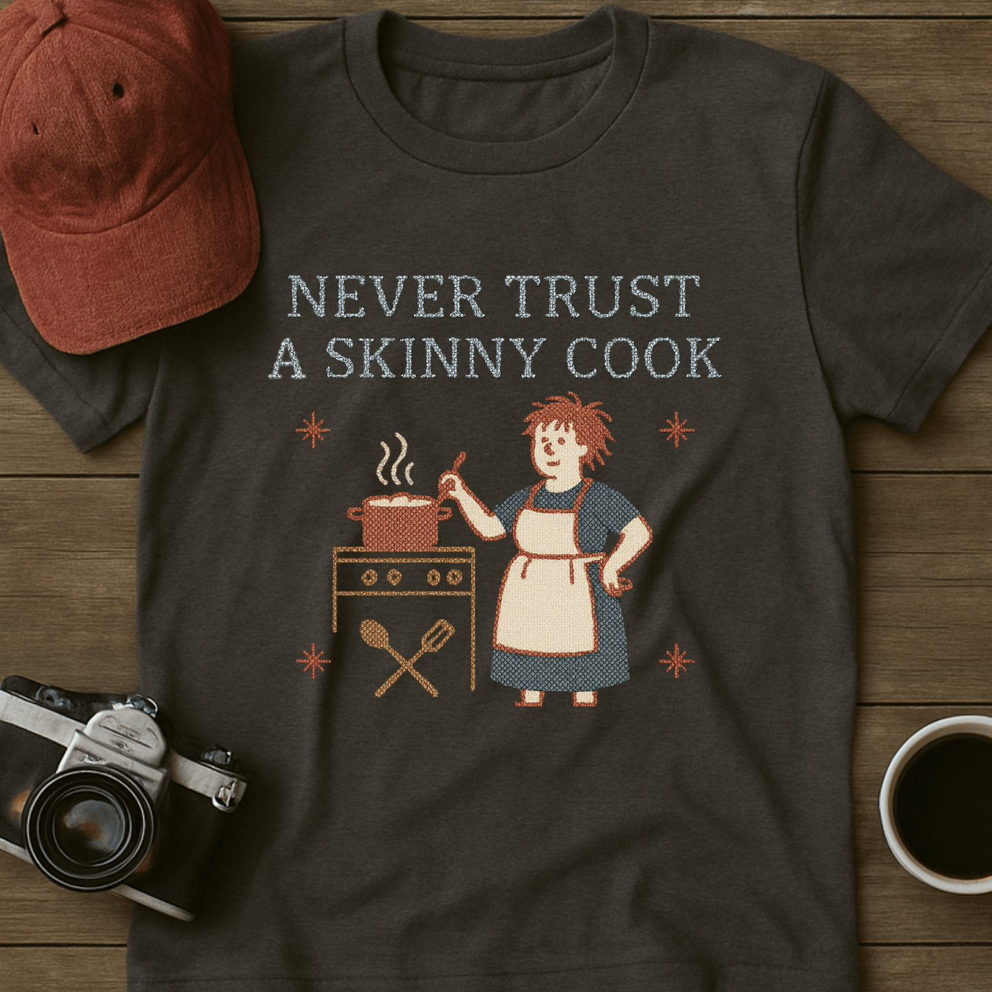 Never Trust A Skinny Cook I T-Shirt