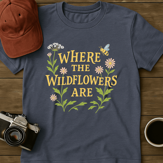 Where the Wildflowers Are Print T-Shirt