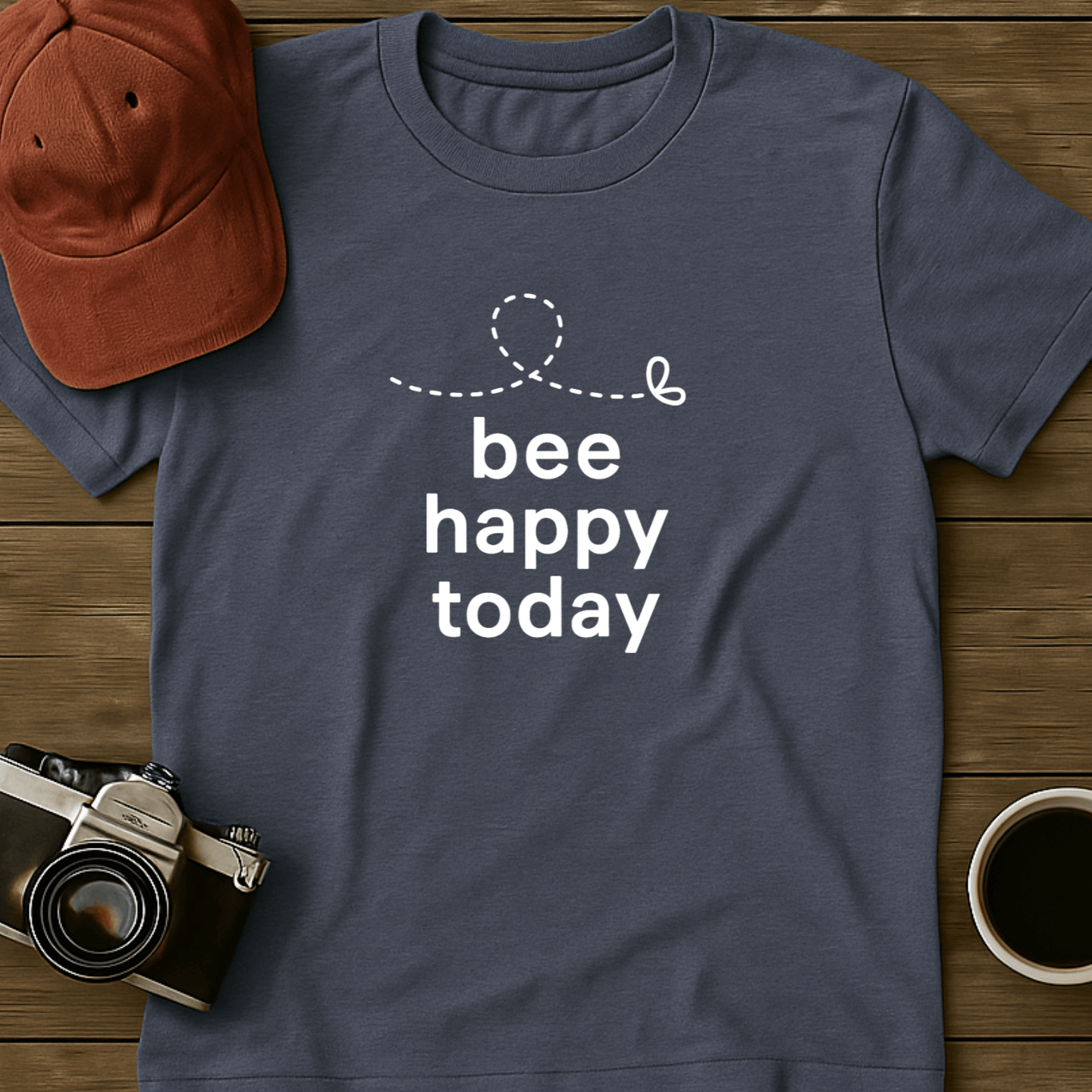 Bee Happy Today Simple T-Shirt