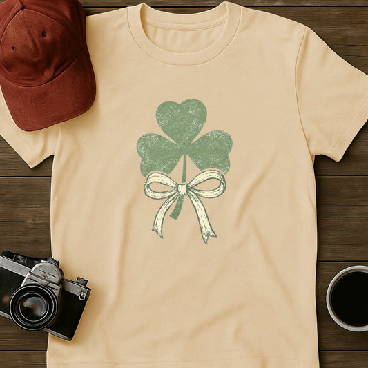 Coquette Bow Shamrock T-Shirt