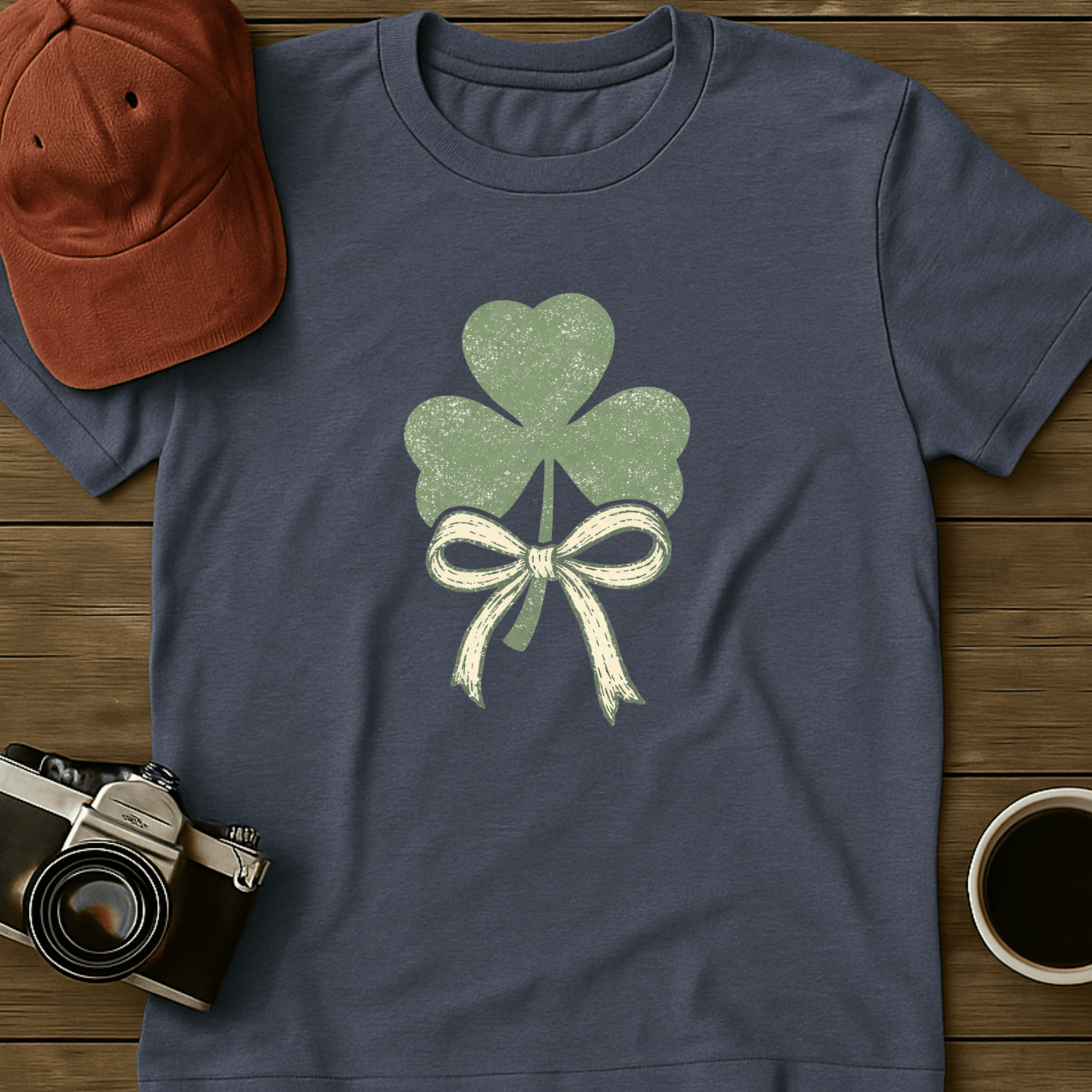 Coquette Bow Shamrock T-Shirt