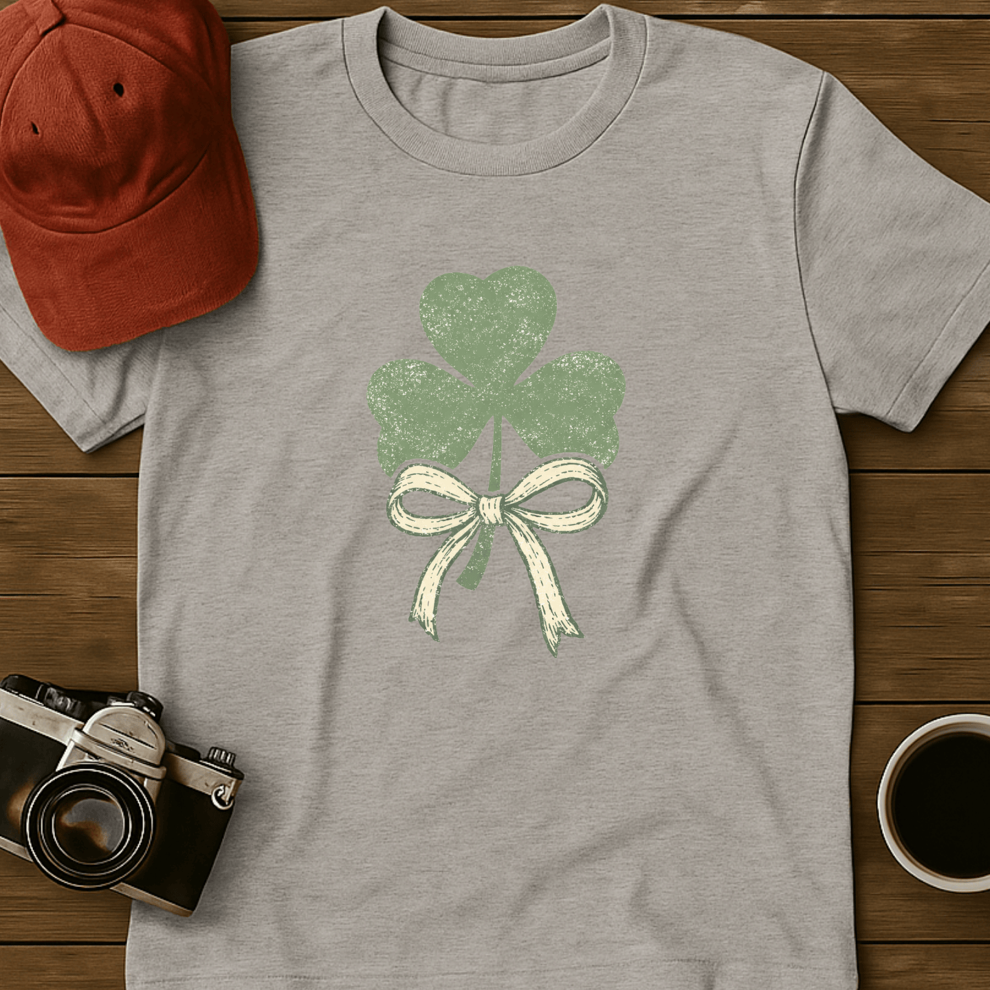 Coquette Bow Shamrock T-Shirt