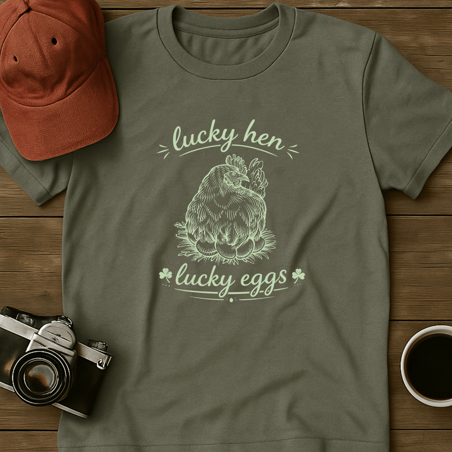 Lucky Hen Lucky Eggs T-Shirt
