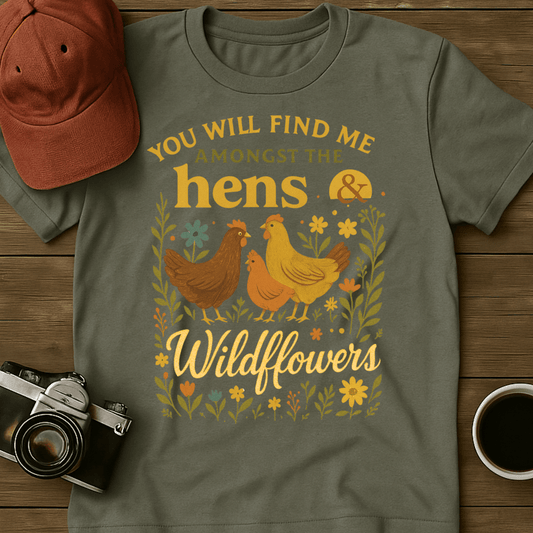 Hens and Wildflowers I T-Shirt