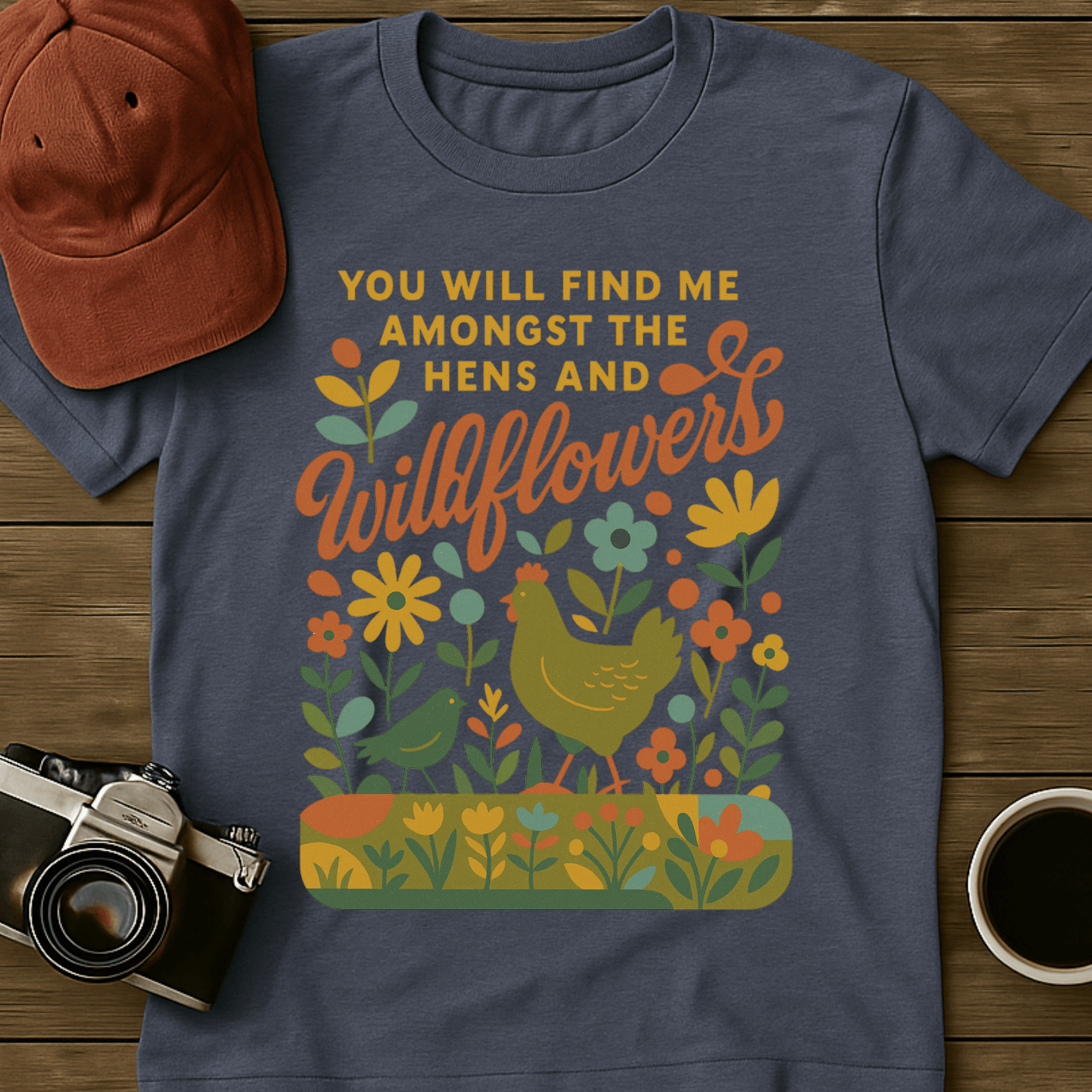 Hens and Wildflowers III T-Shirt