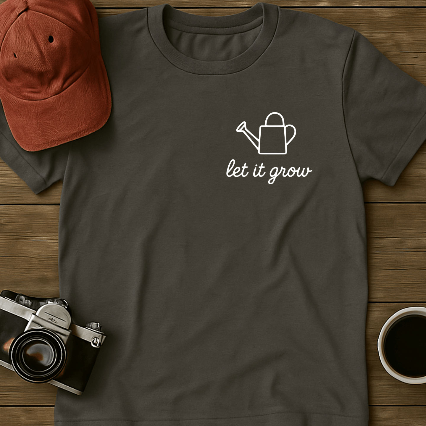 Let It Grow Watering Can T-Shirt
