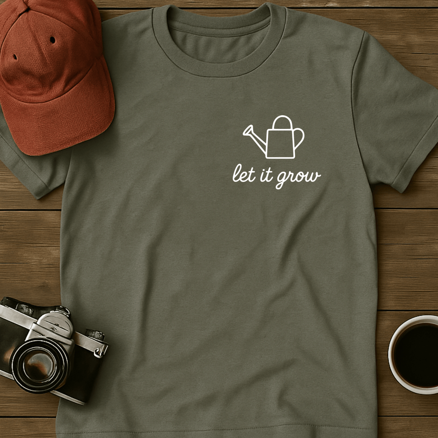 Let It Grow Watering Can T-Shirt