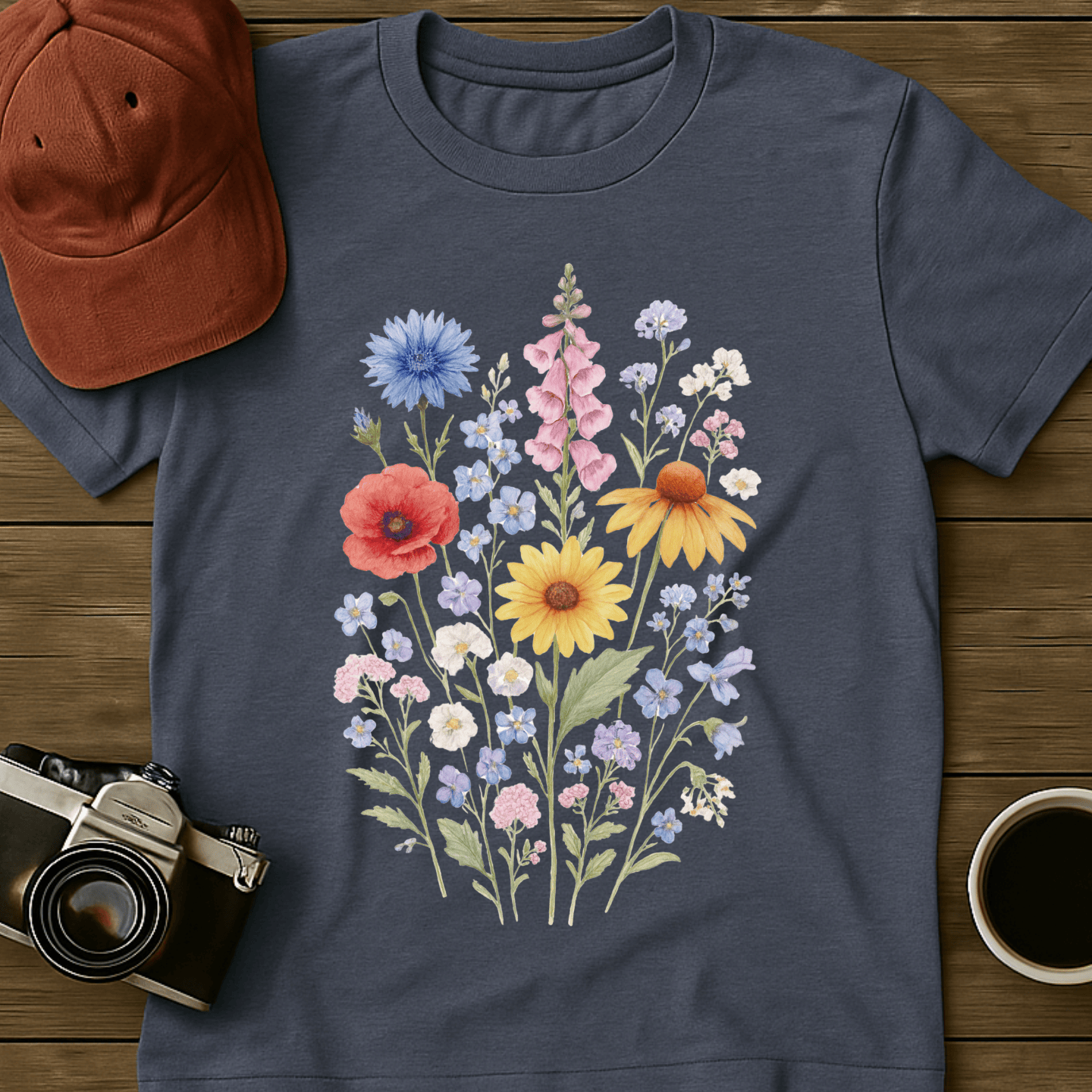 Wildflowers Watercolor I T-Shirt