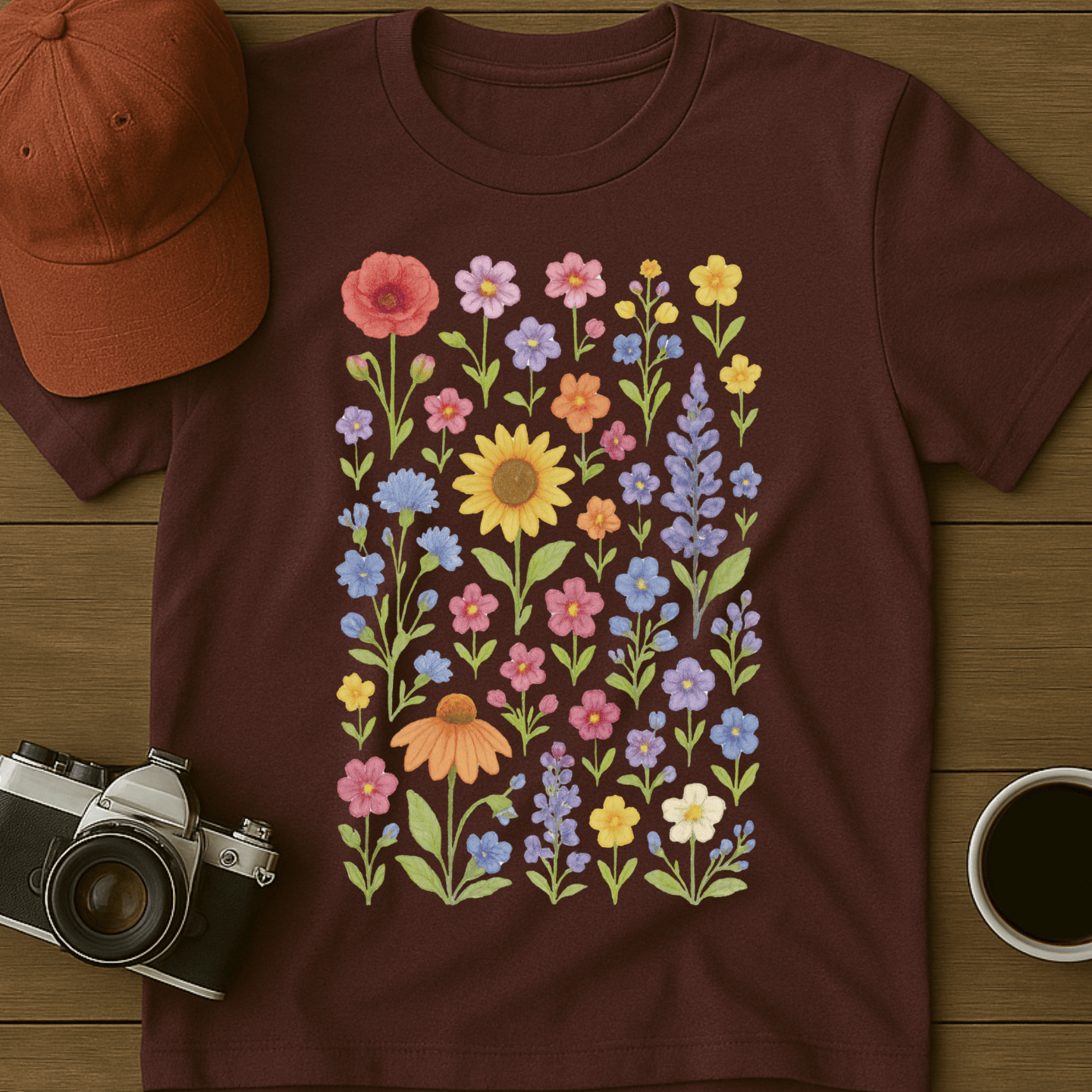 Wildflowers Watercolor II T-Shirt
