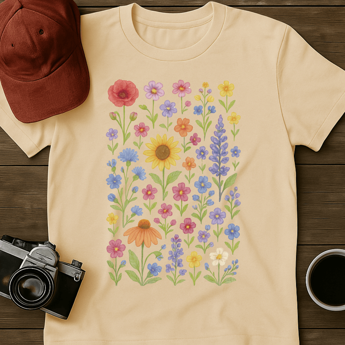 Wildflowers Watercolor II T-Shirt