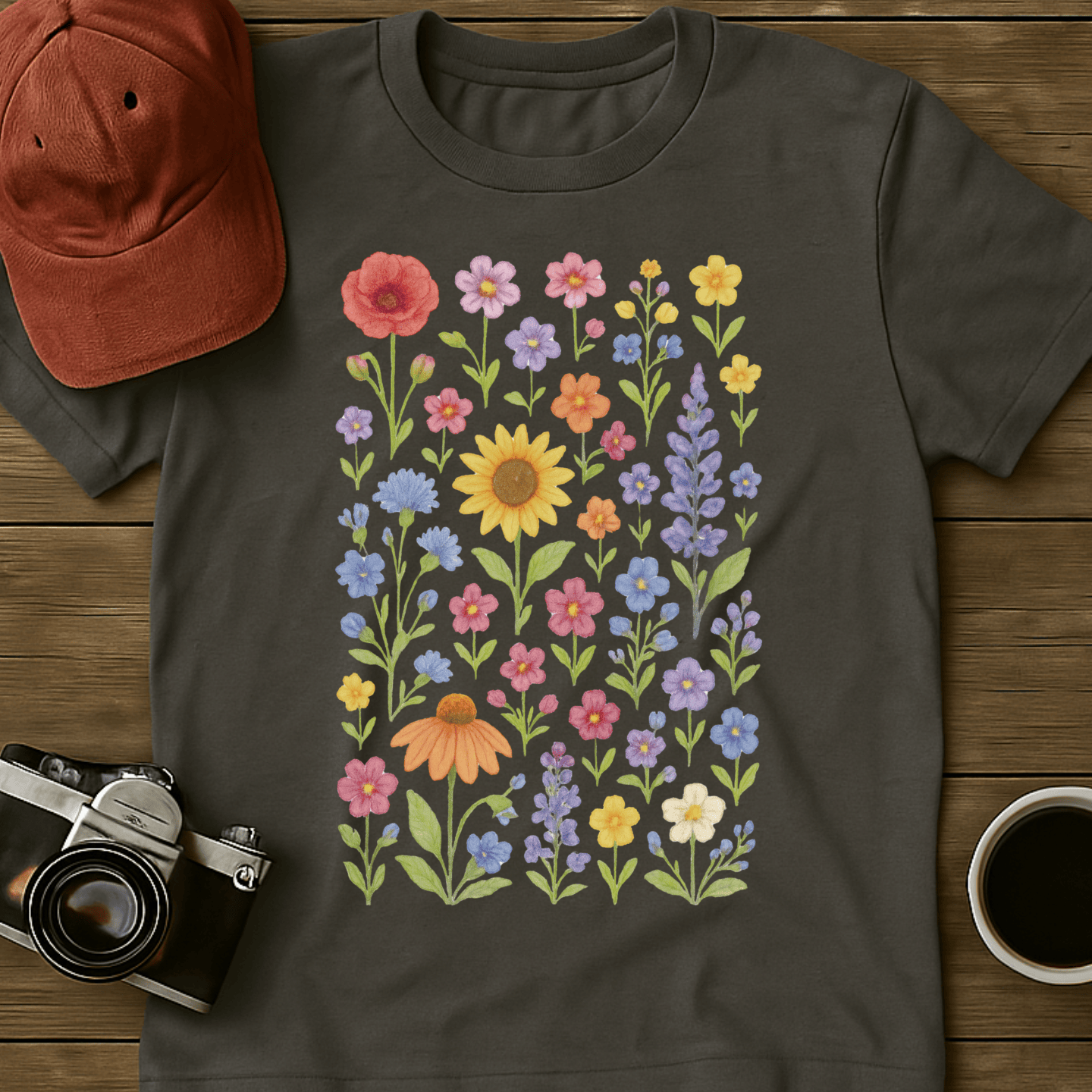 Wildflowers Watercolor II T-Shirt