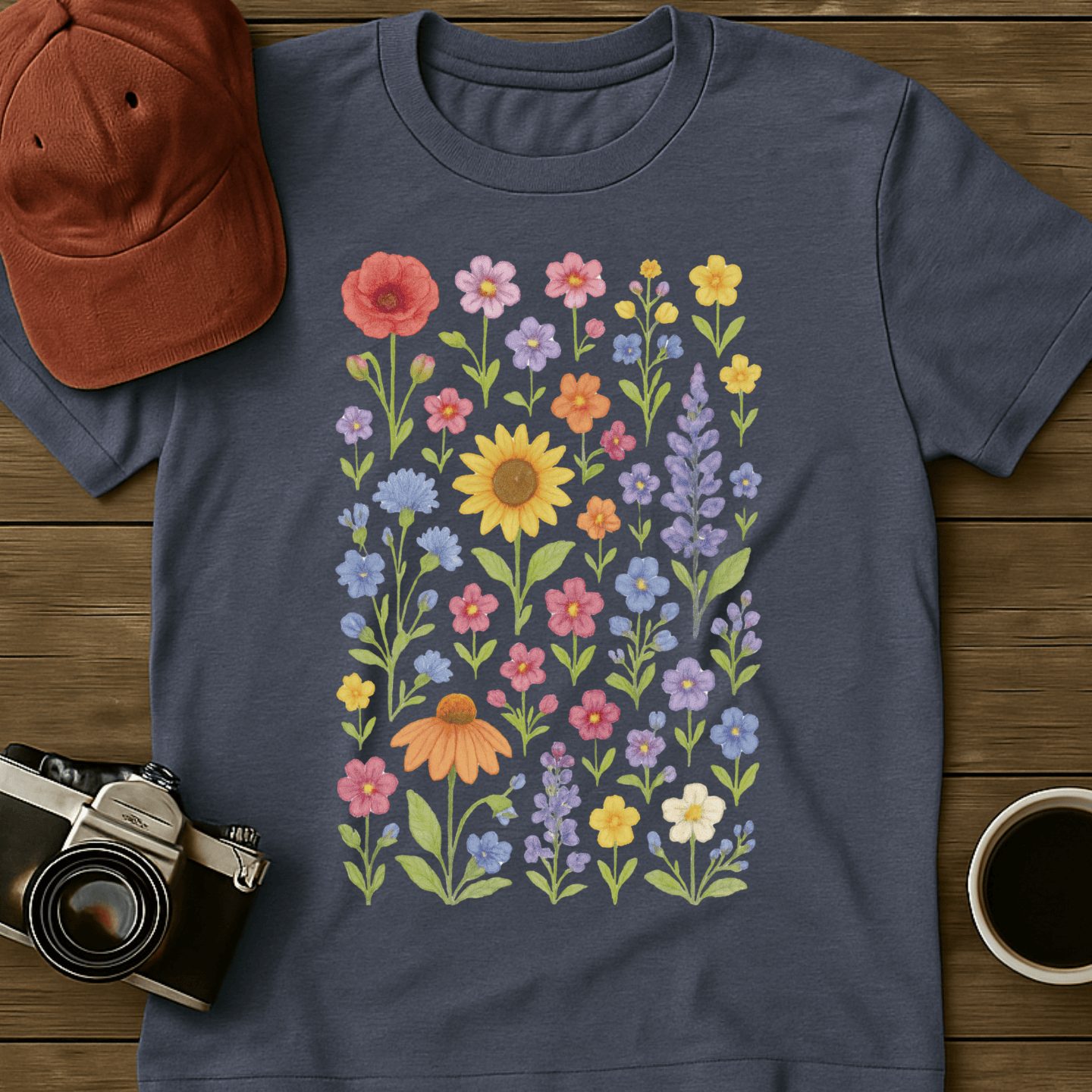Wildflowers Watercolor II T-Shirt