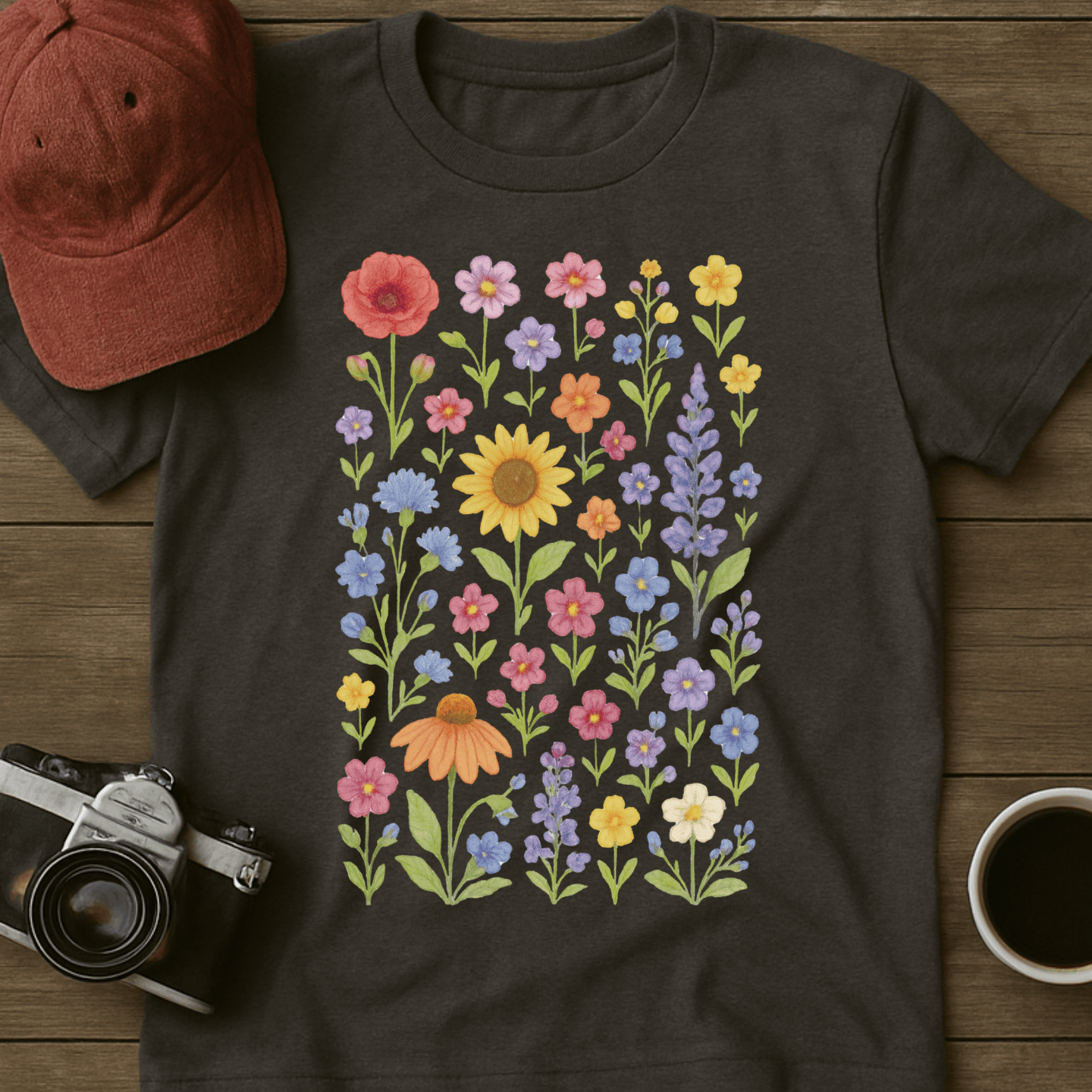 Wildflowers Watercolor II T-Shirt