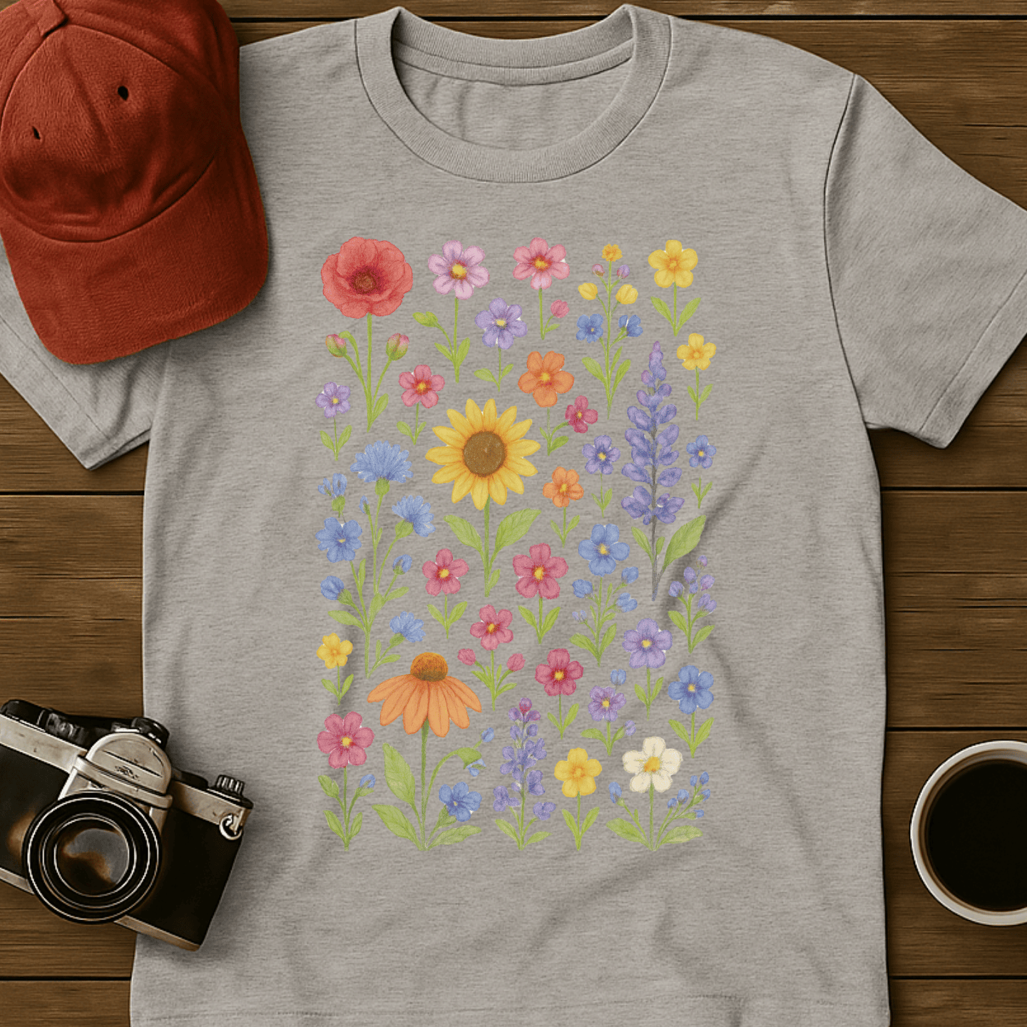 Wildflowers Watercolor II T-Shirt