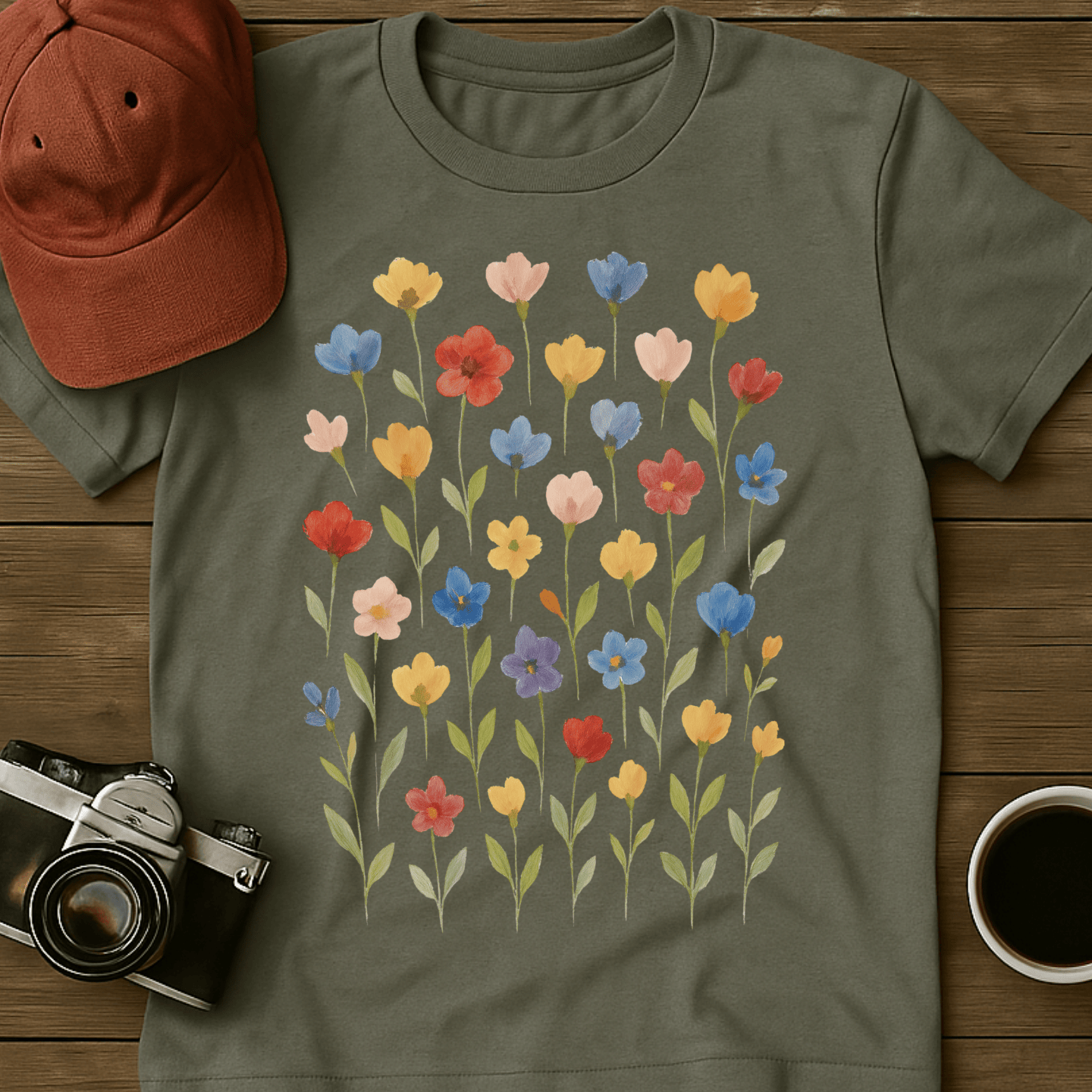 Wildflowers Watercolor III T-Shirt