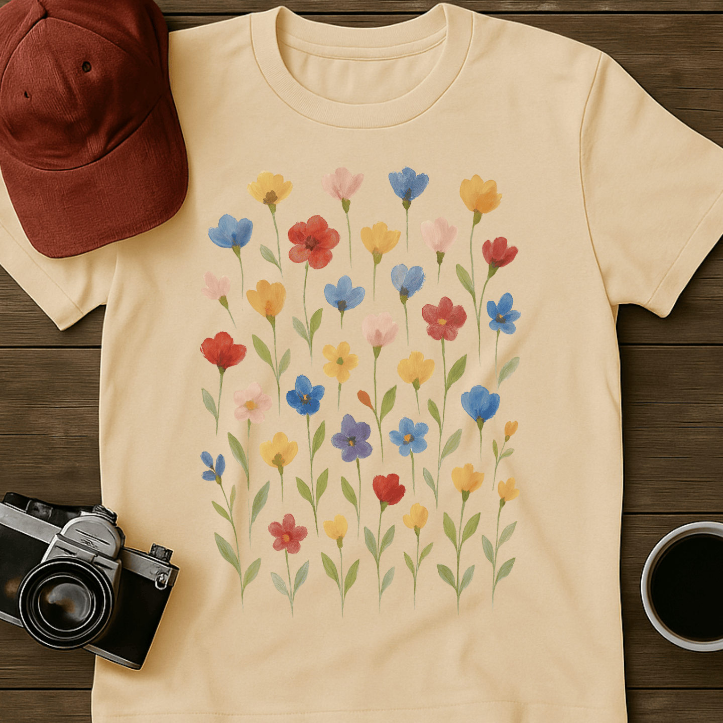 Wildflowers Watercolor III T-Shirt