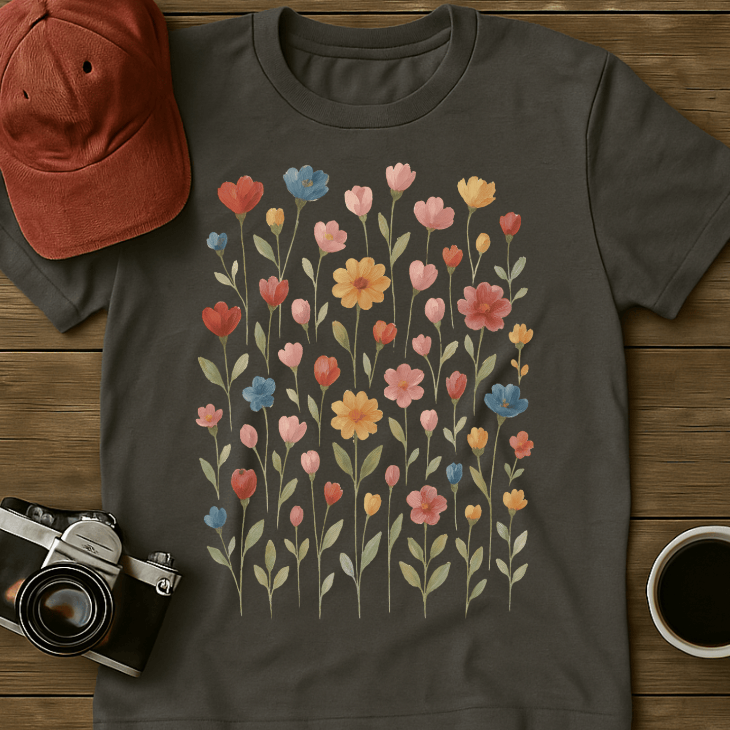 Wildflowers Watercolor IV T-Shirt