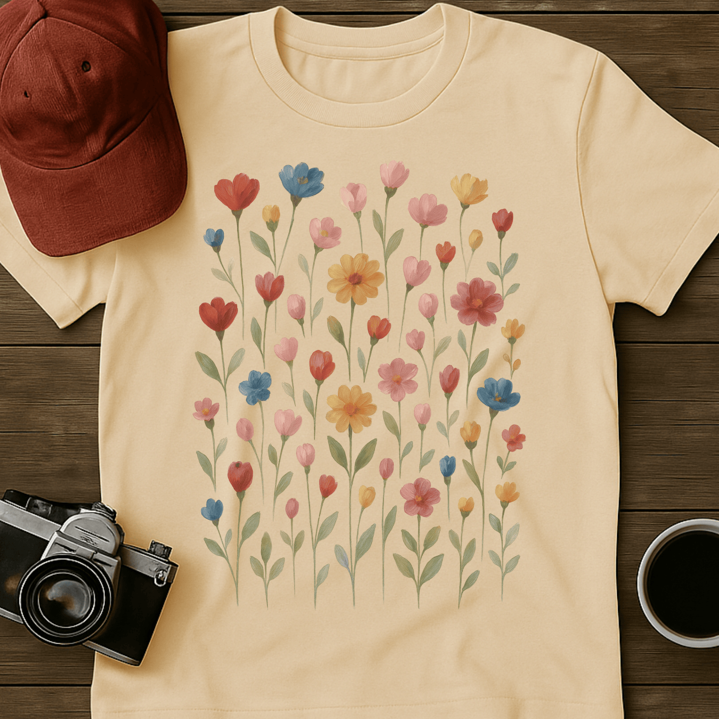 Wildflowers Watercolor IV T-Shirt