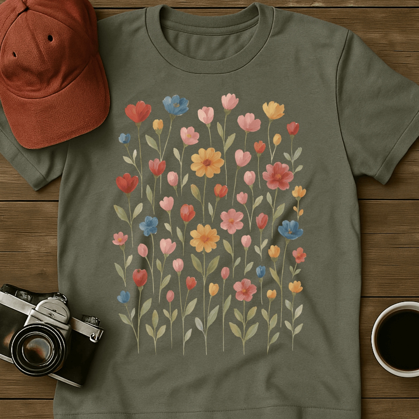 Wildflowers Watercolor IV T-Shirt