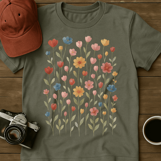 Wildflowers Watercolor IV T-Shirt