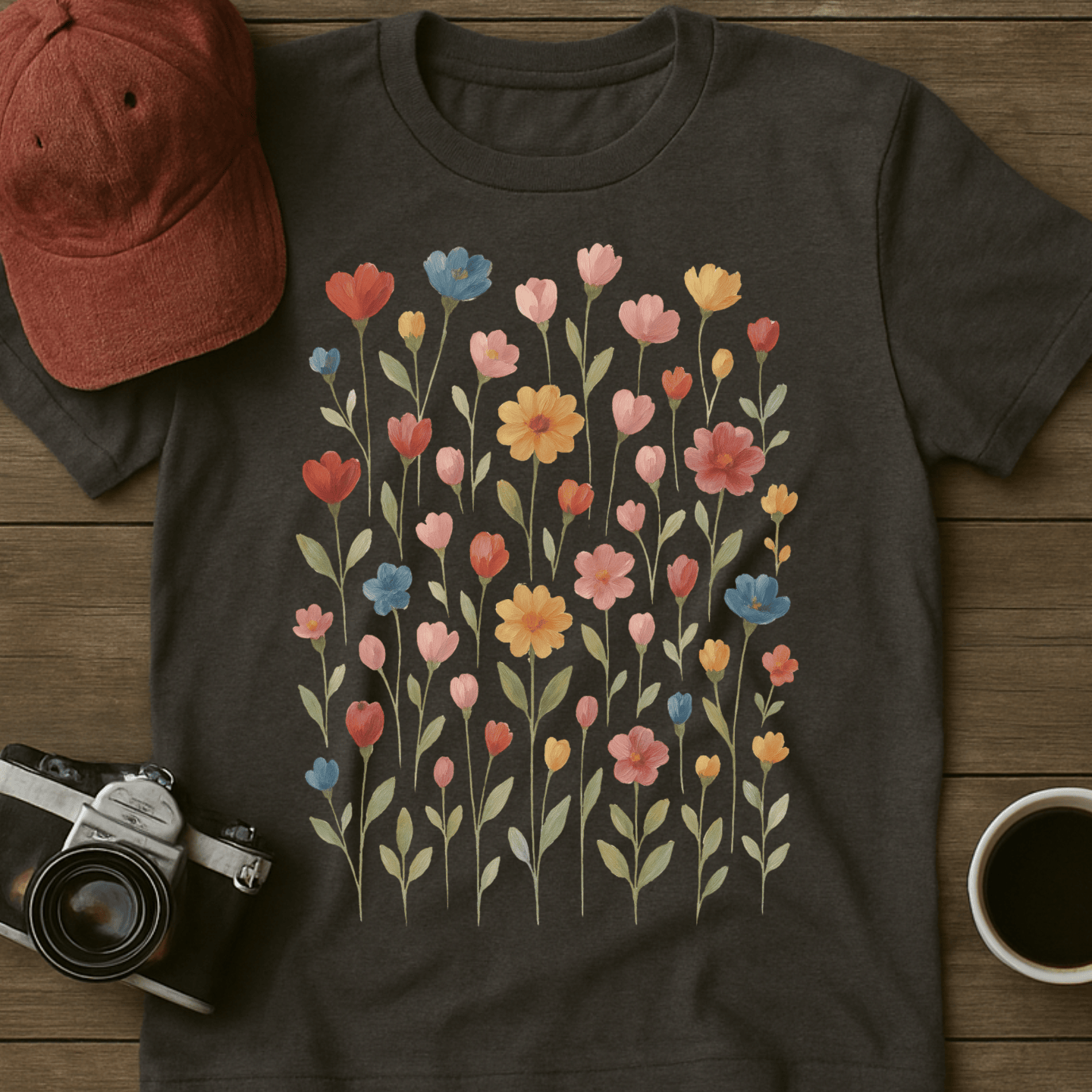 Wildflowers Watercolor IV T-Shirt