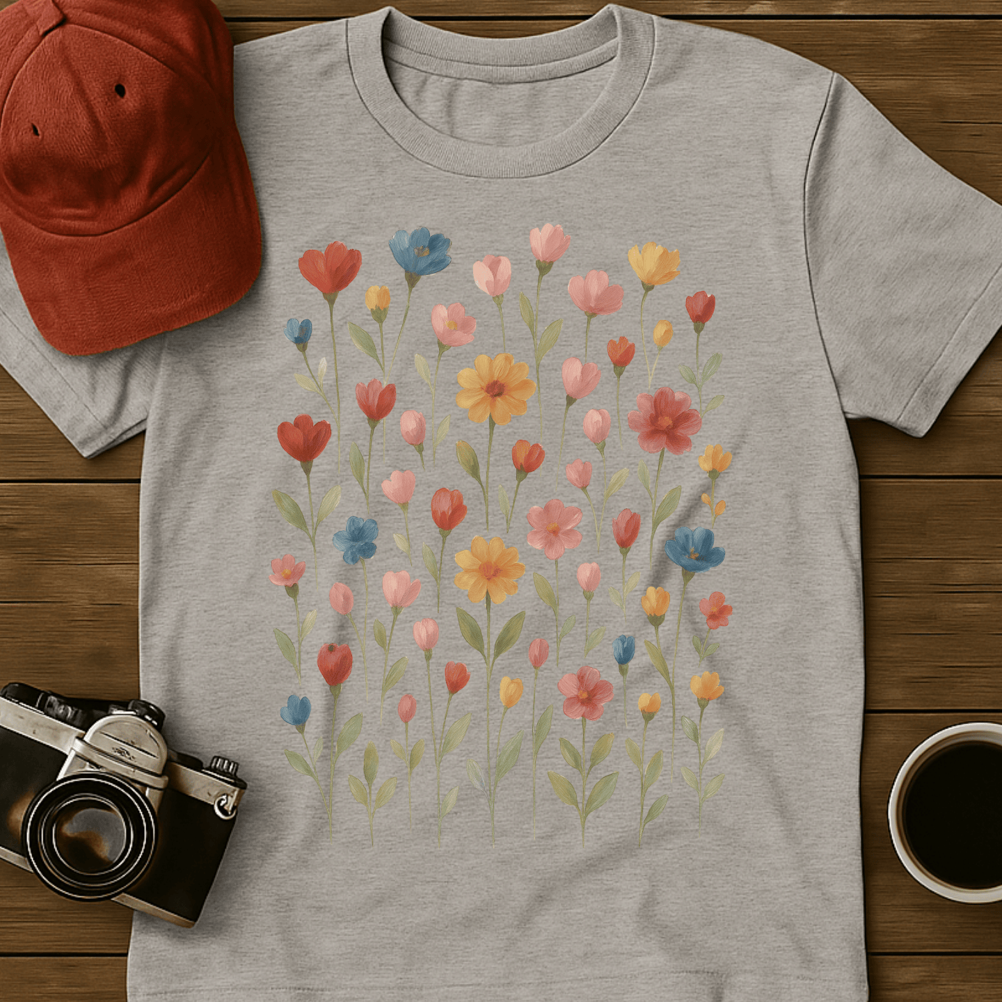 Wildflowers Watercolor IV T-Shirt