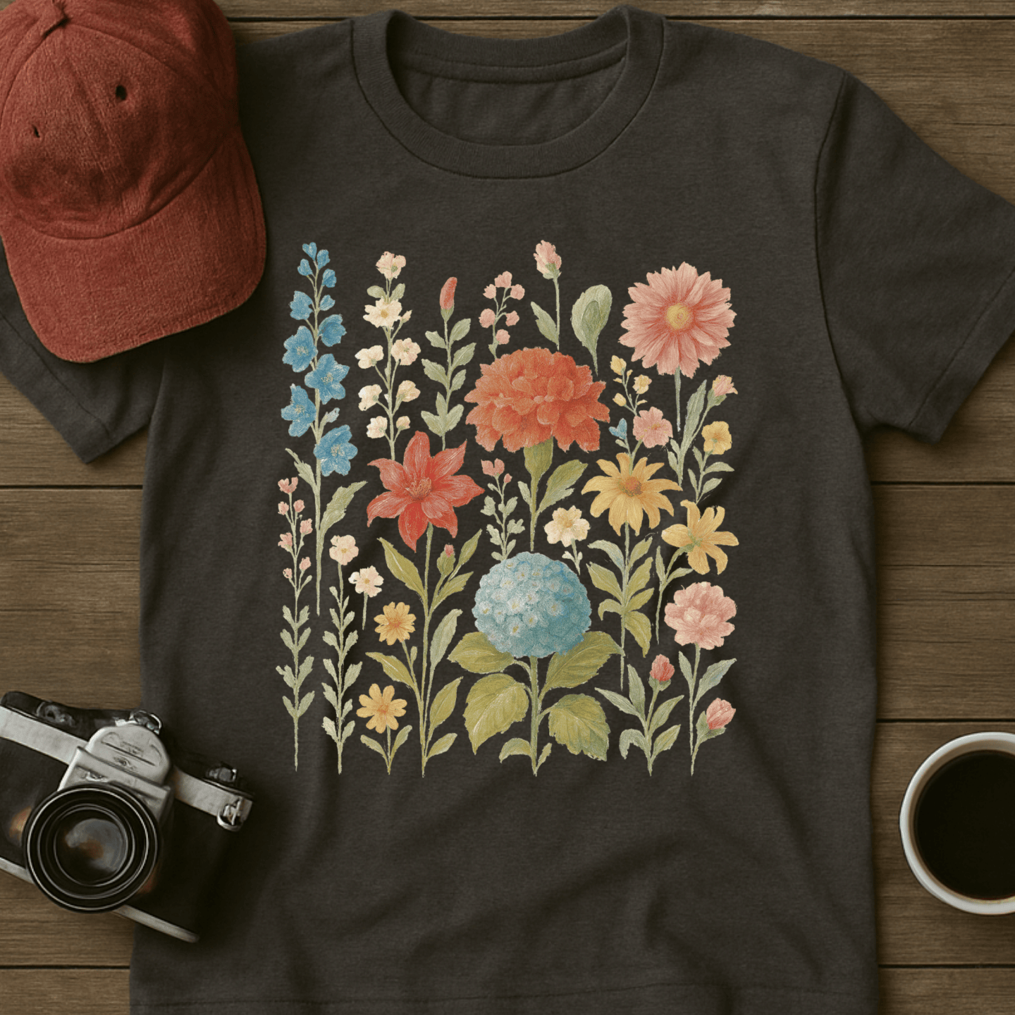 Whimsical Wildflowers I T-Shirt