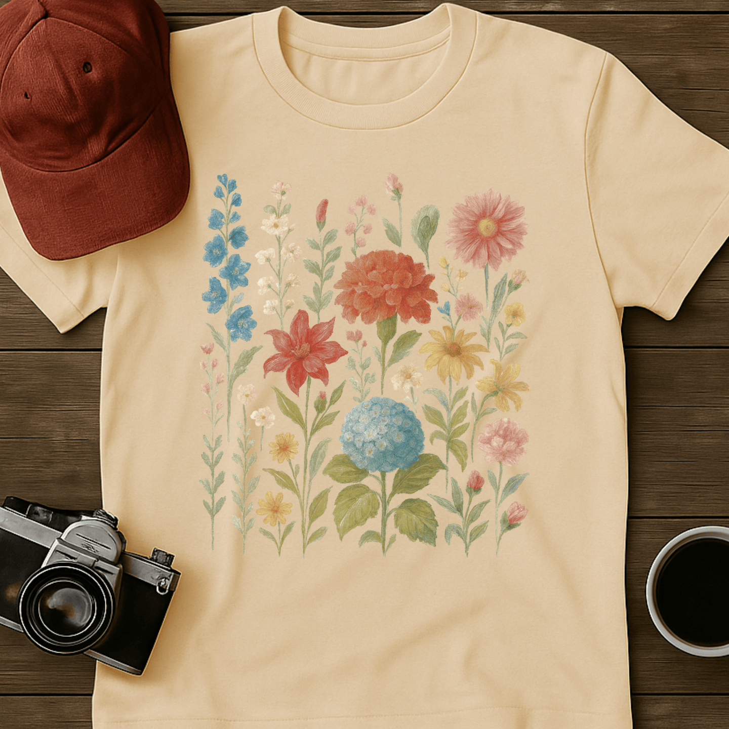 Whimsical Wildflowers I T-Shirt