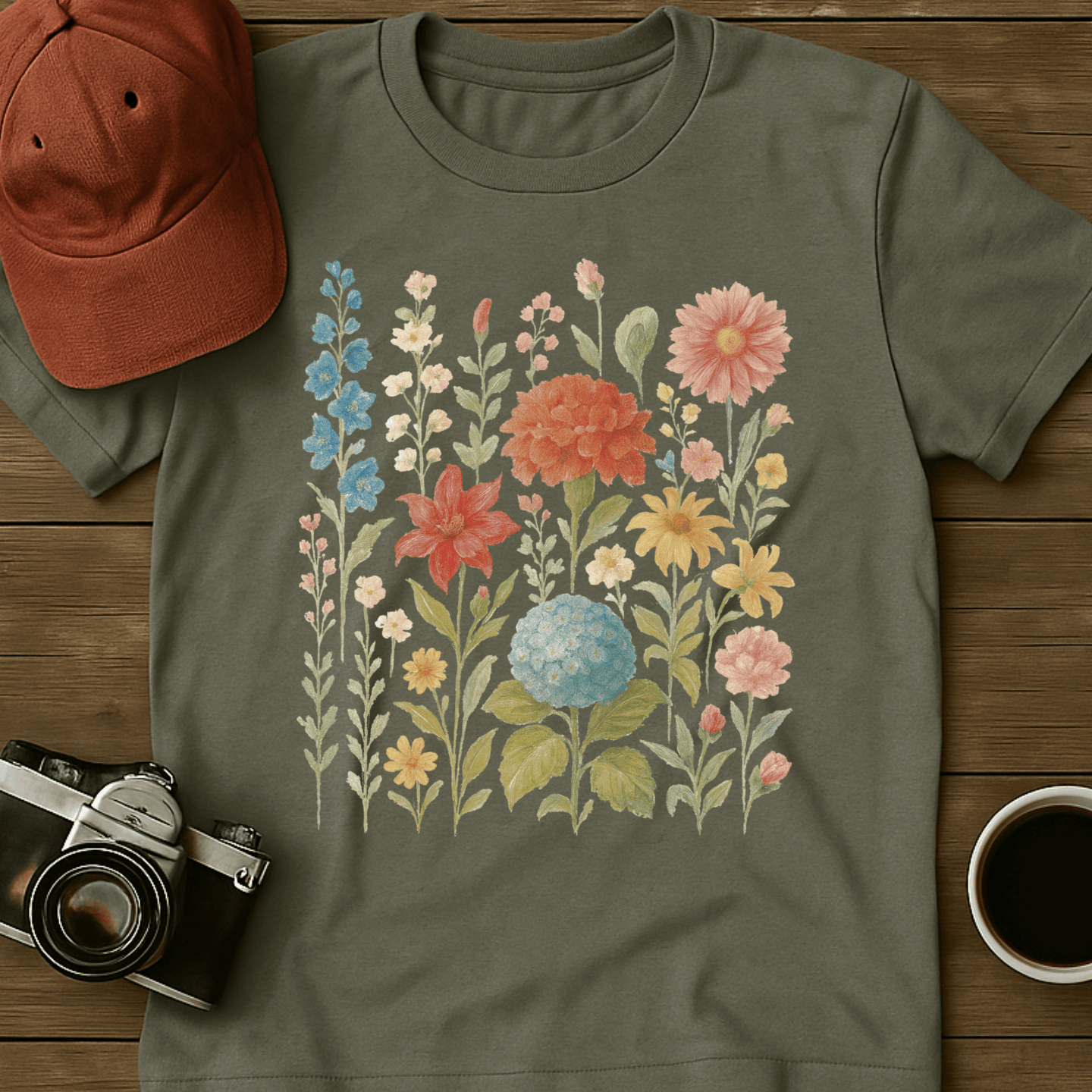 Whimsical Wildflowers I T-Shirt