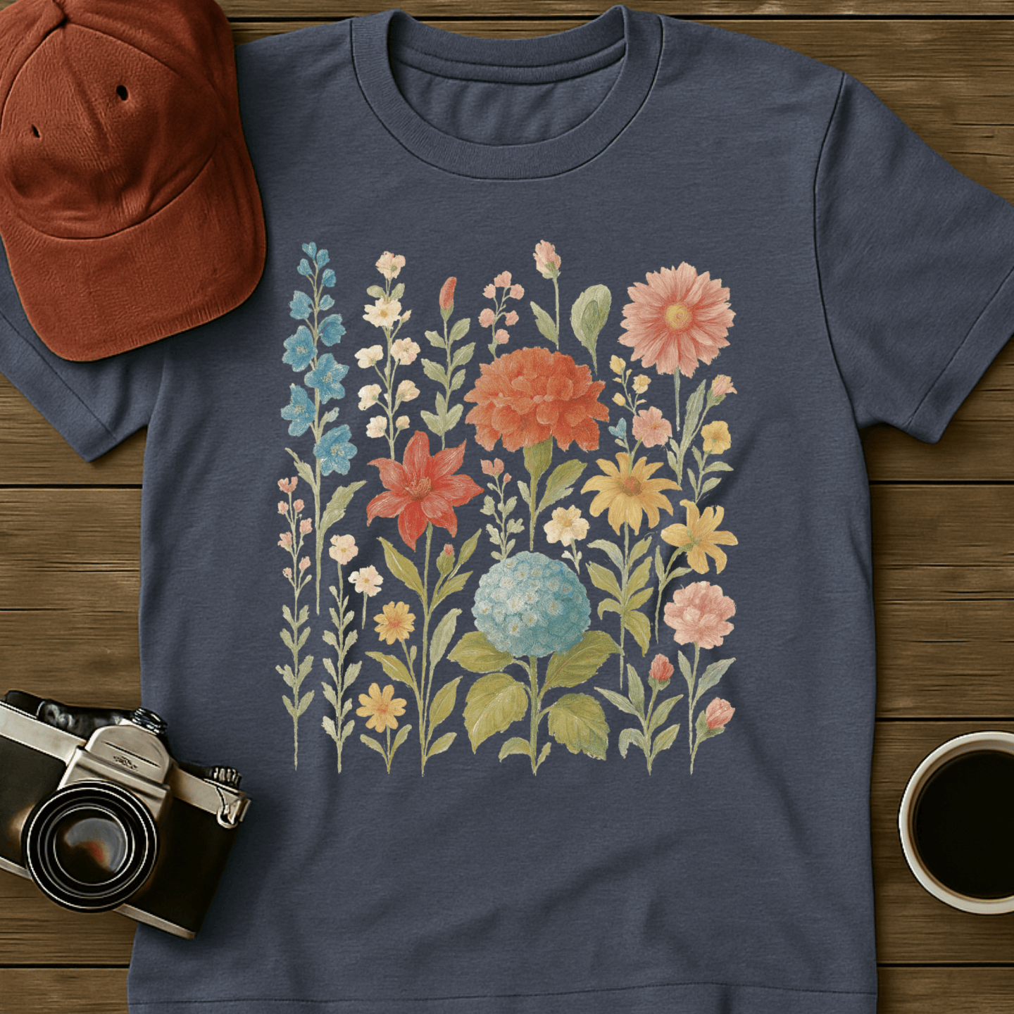 Whimsical Wildflowers I T-Shirt