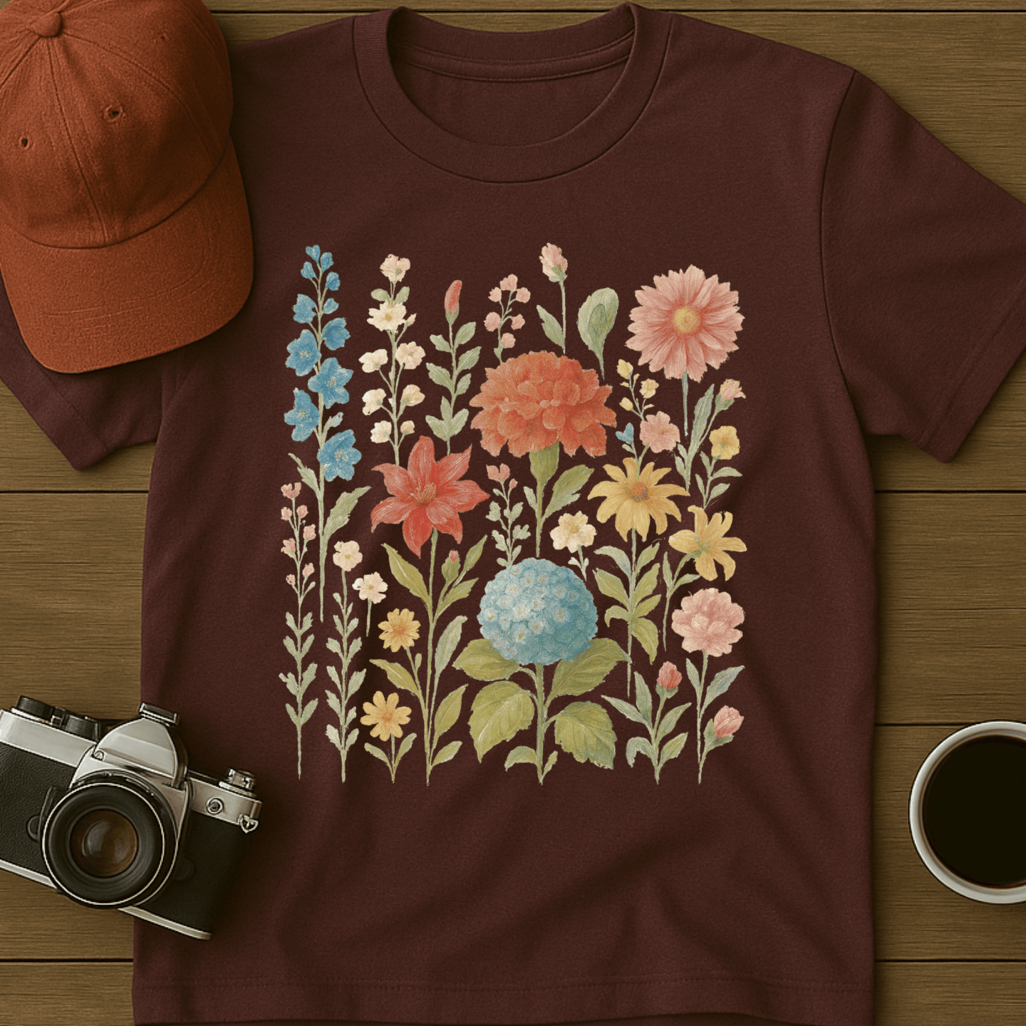 Whimsical Wildflowers I T-Shirt