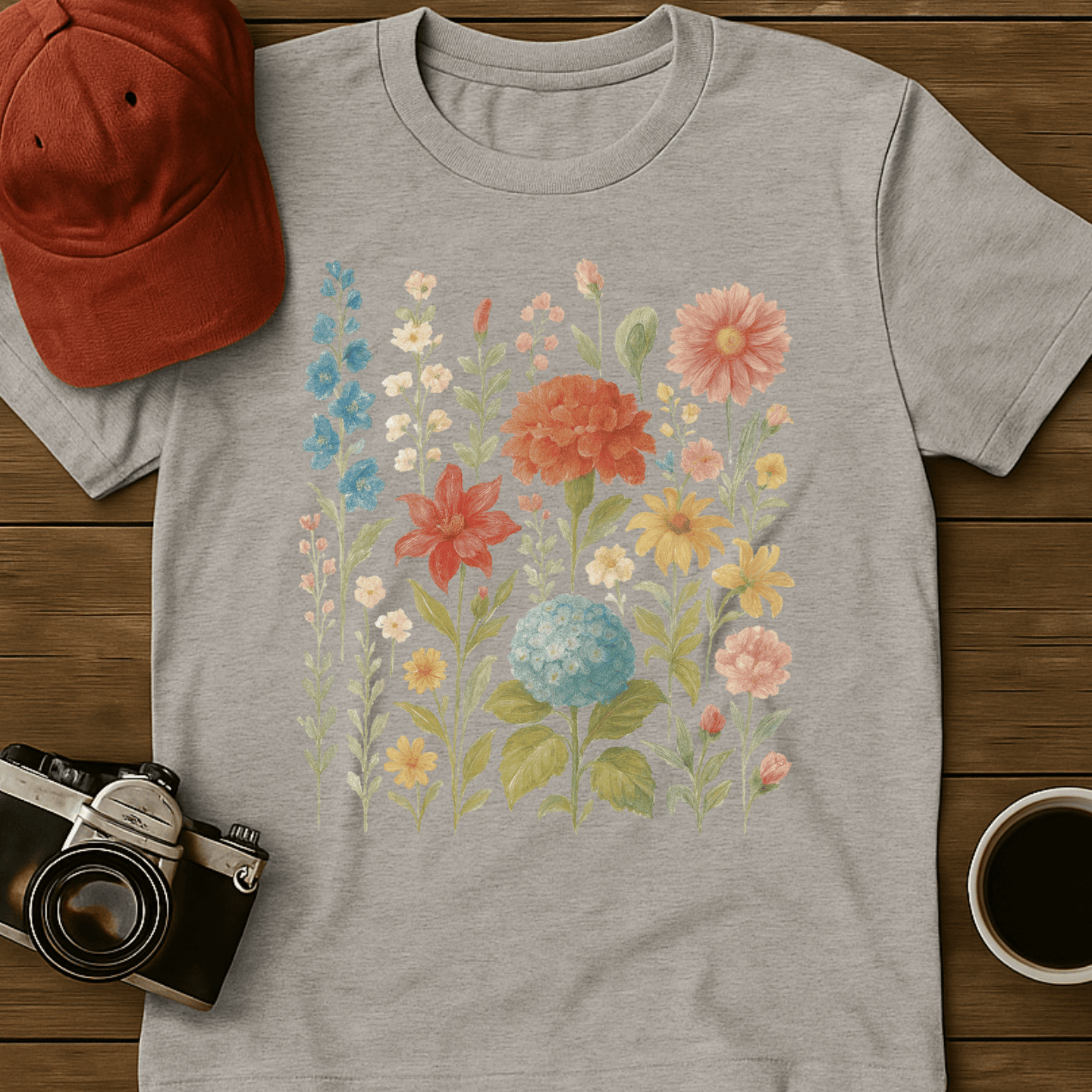 Whimsical Wildflowers I T-Shirt
